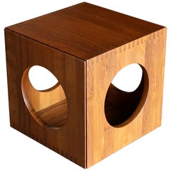 Tables d'appoint cubiques Jens Quistgaard pour Richard Nissen:: vers 1982