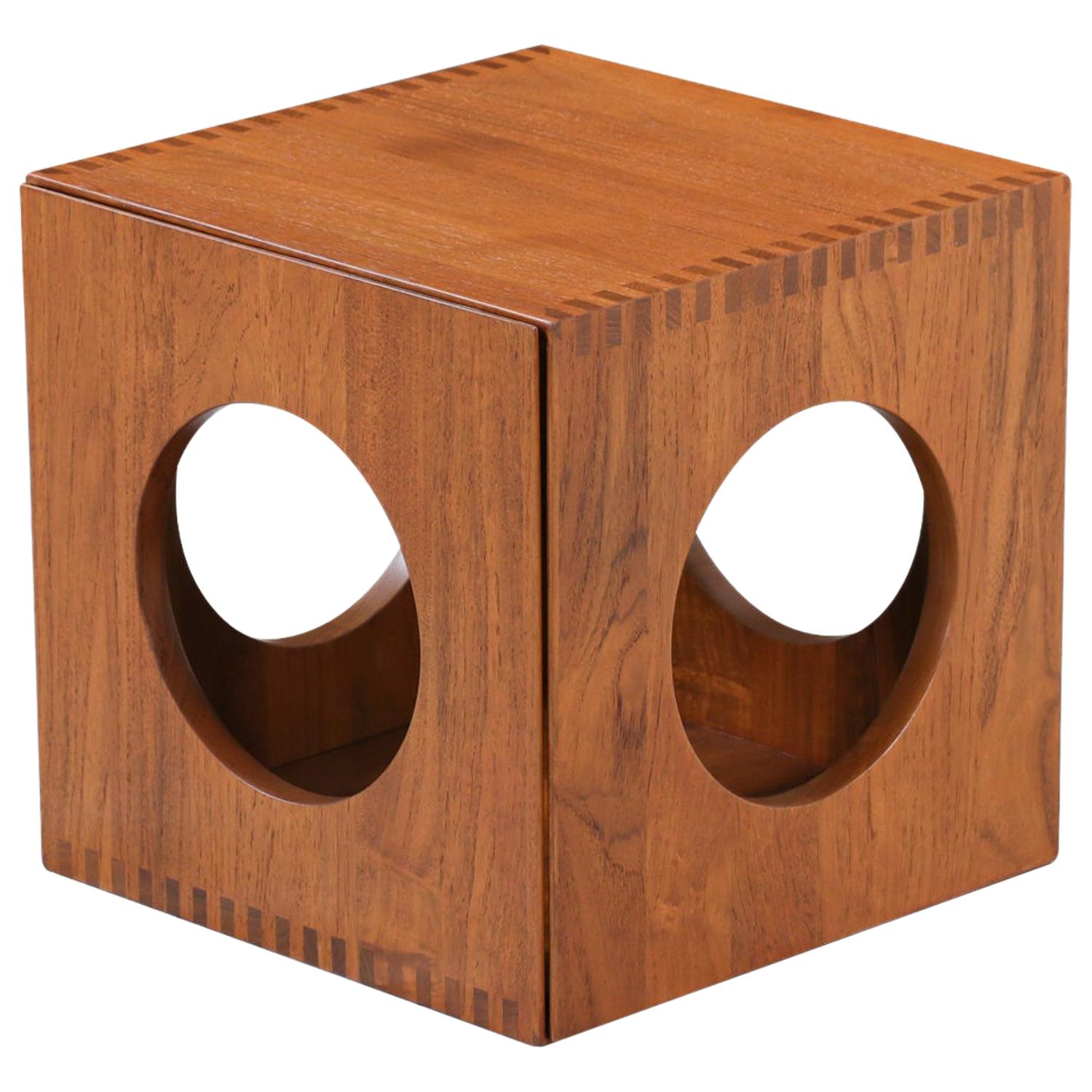 Jens Quistgaard Cube Teak Side Tables for Richard Nissen