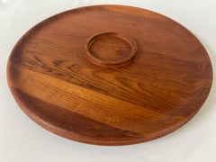 Jens Quistgaard Danish Design Teak Tabletop Lazy Susan Serving Tray
