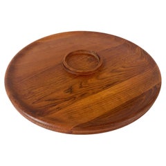 Jens Quistgaard Danish Design Teak Tabletop Lazy Susan Serving Tray