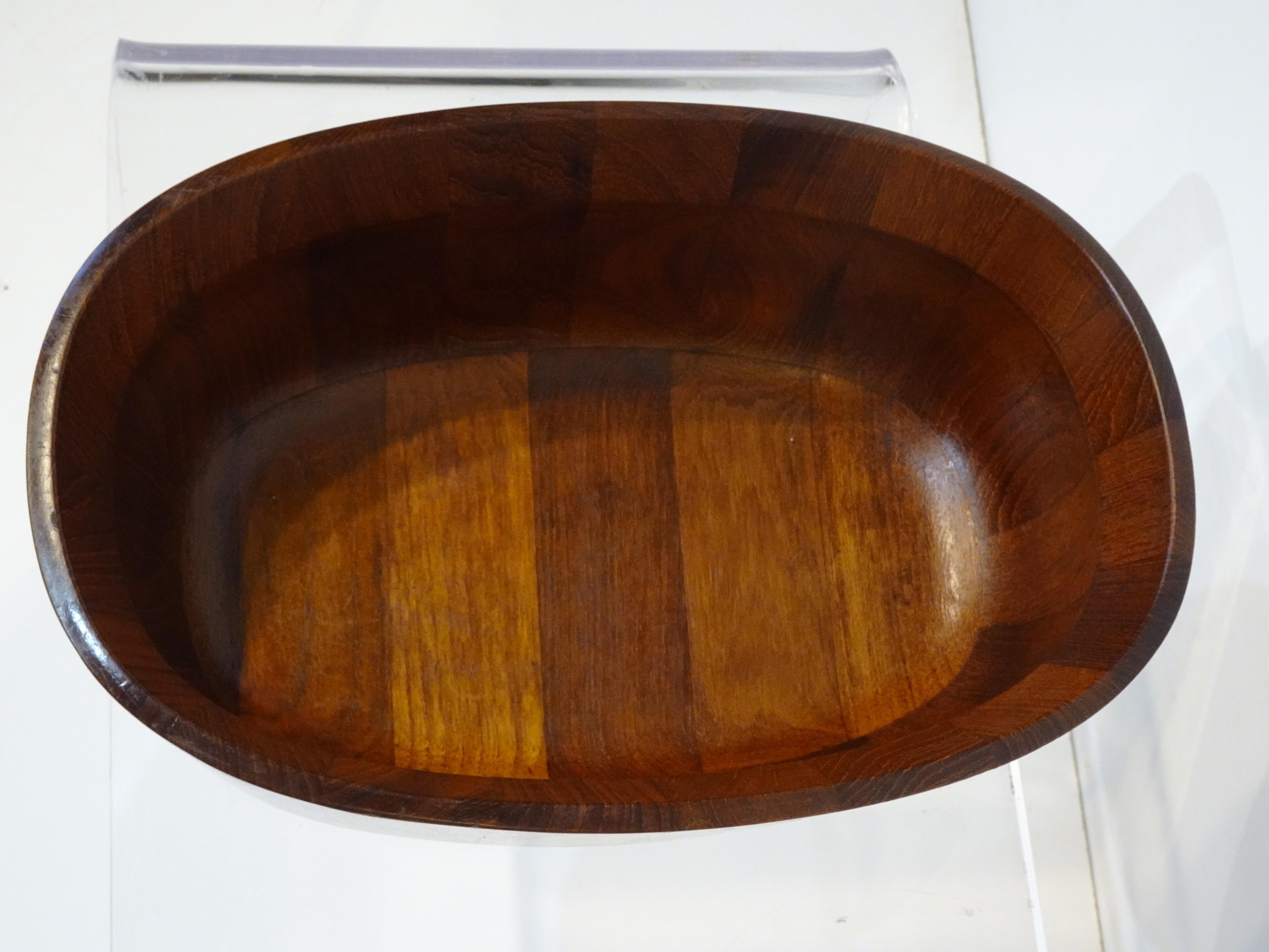 Jens Quistgaard Danish Oval Teak Bowl for Dansk For Sale 3