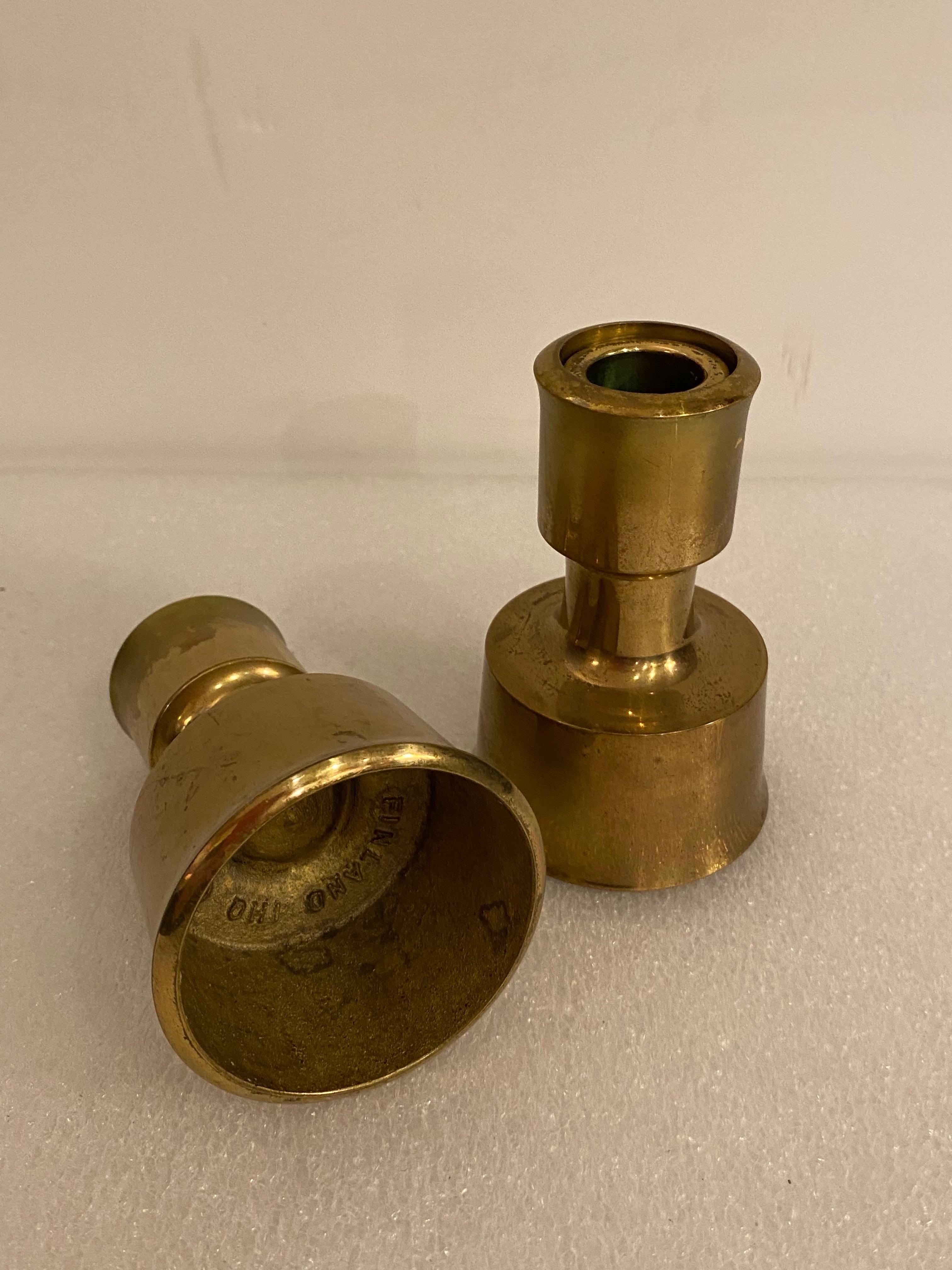 Scandinavo moderno Candelieri in ottone Jens Quistgaard Dansk in vendita
