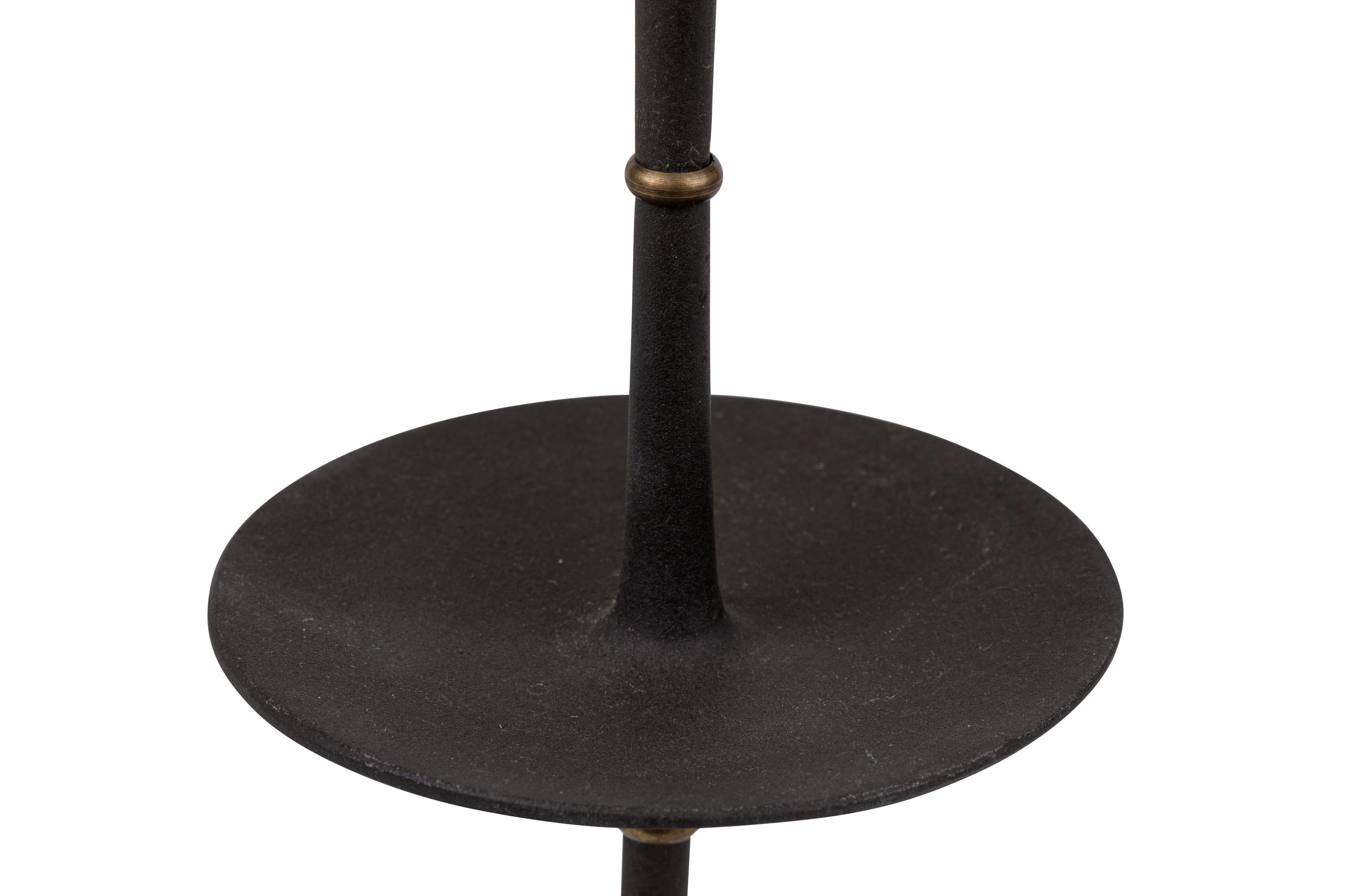 Mid-Century Modern Jens Quistgaard Dansk Cast Iron & Brass Candlesticks, Denmark, 1960s