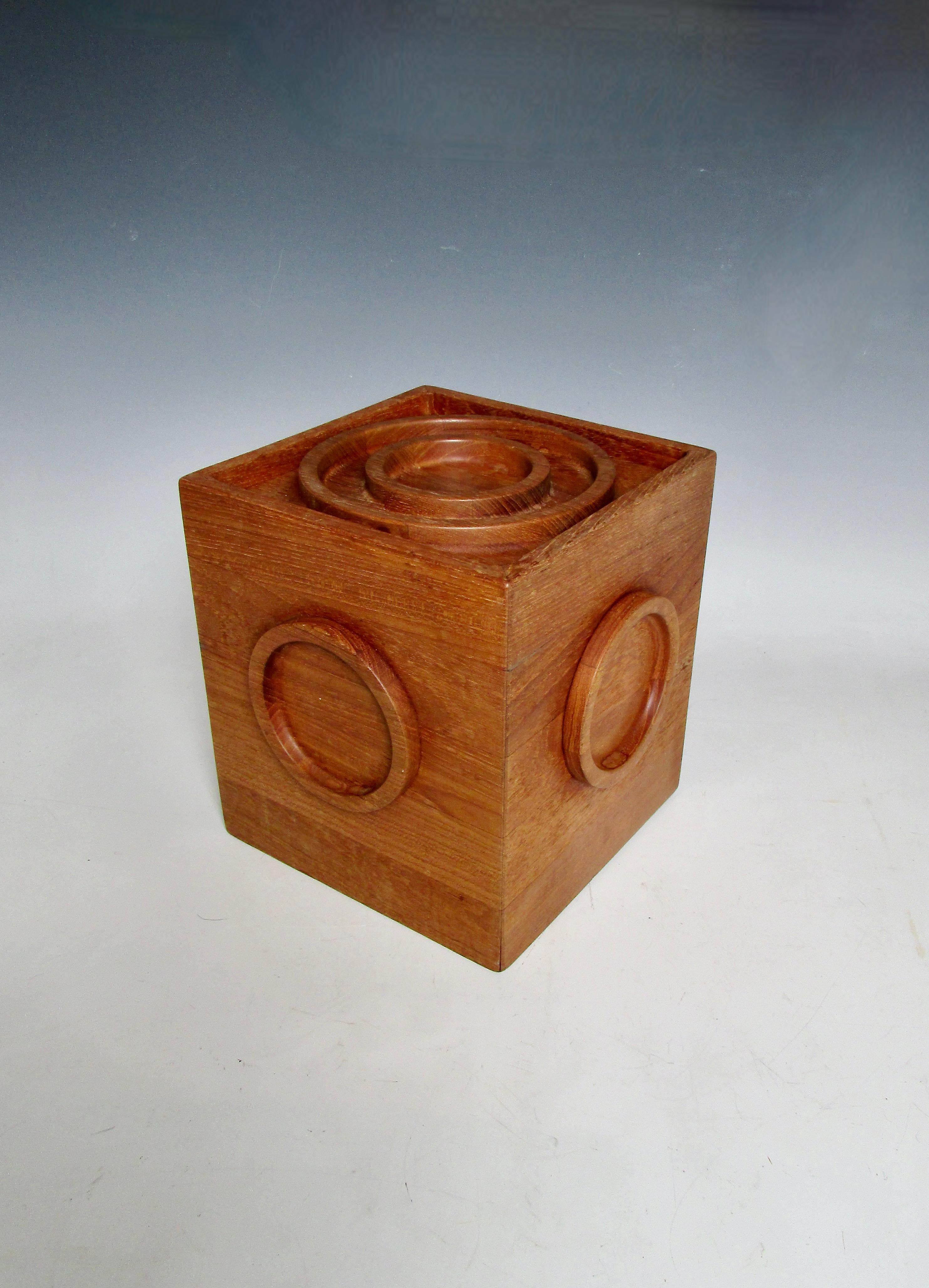 Scandinavian Modern Jens Quistgaard Dansk Danish Teak Ice bucket For Sale