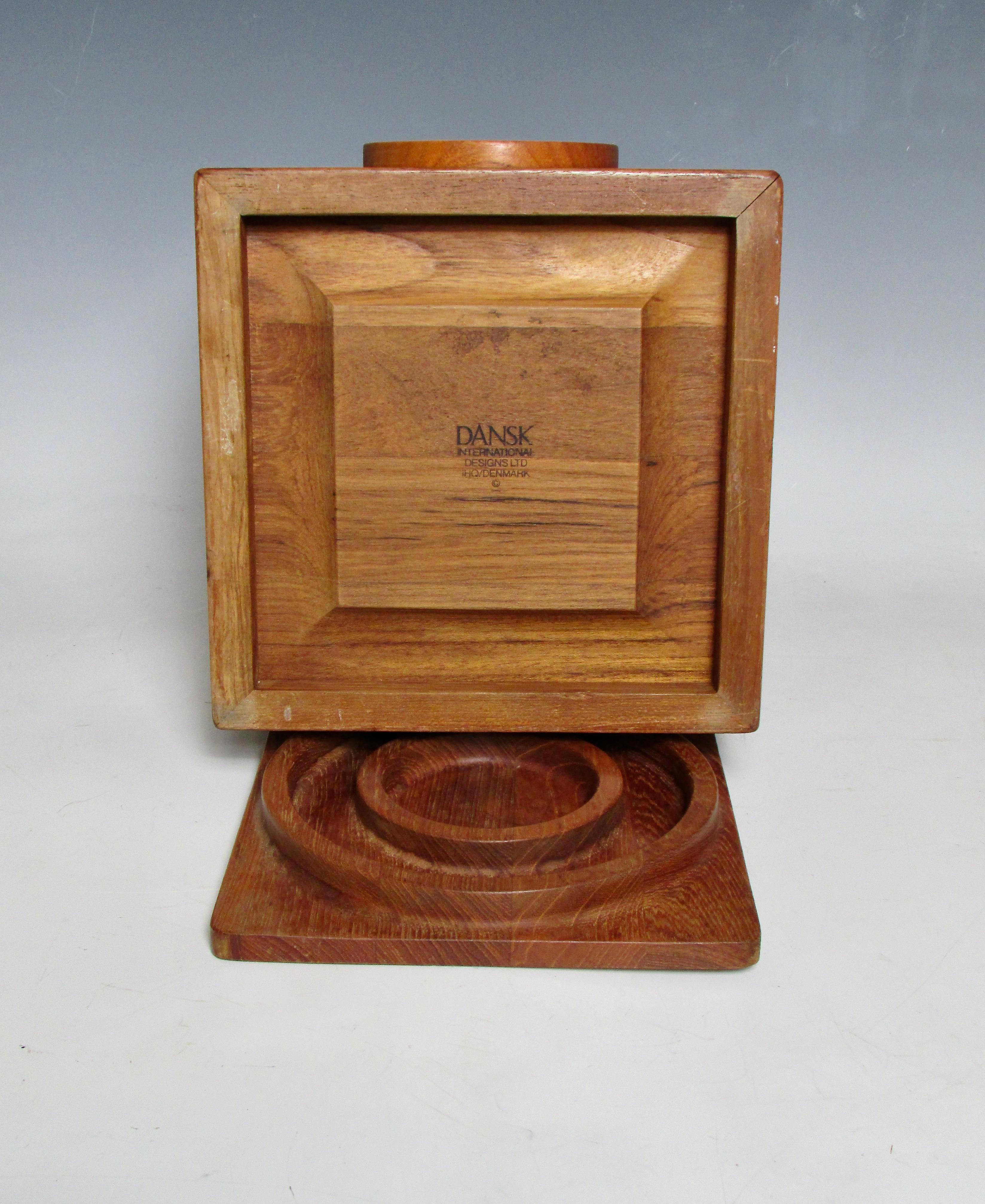 Plastic Jens Quistgaard Dansk Danish Teak Ice bucket For Sale