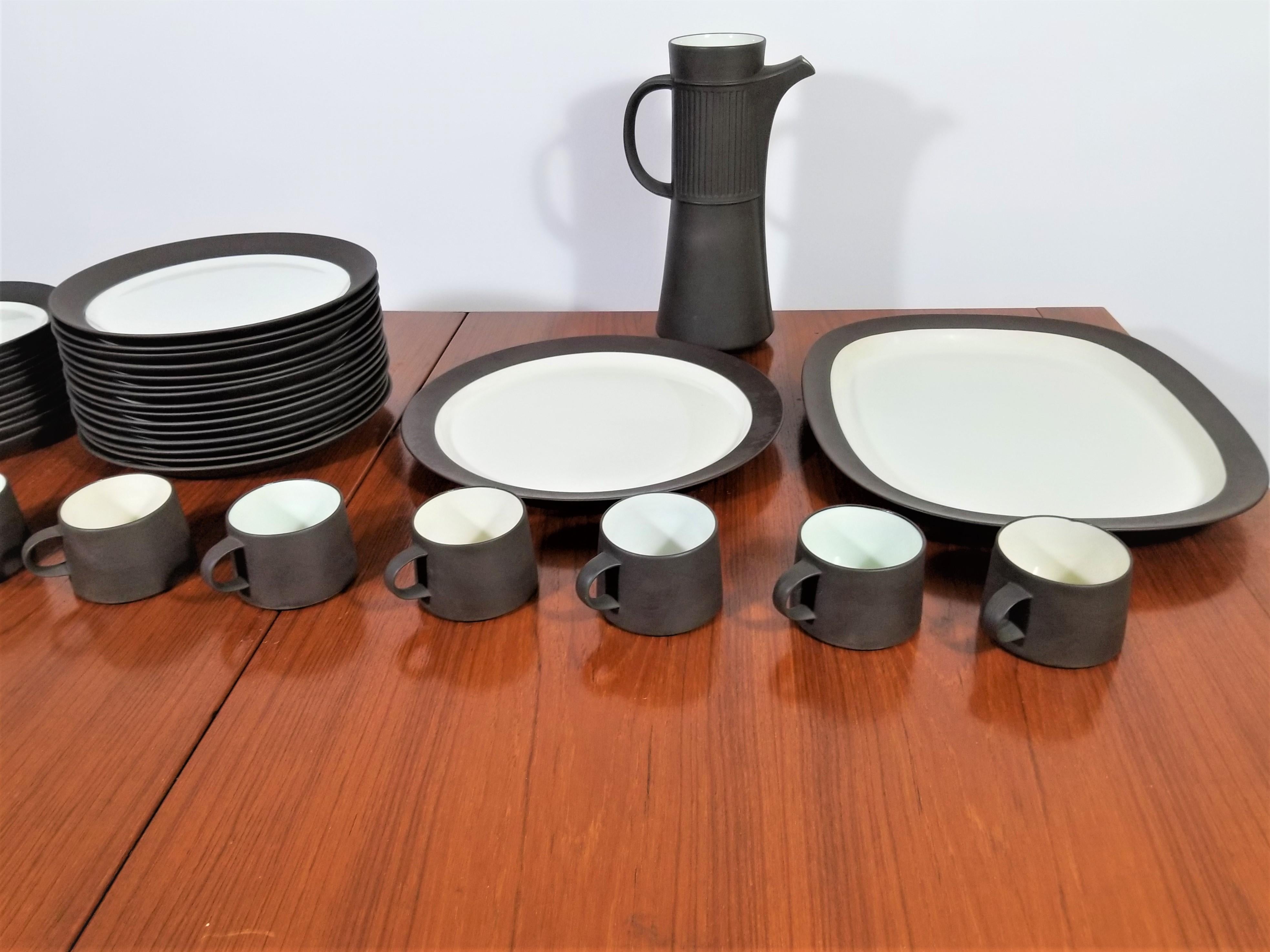 20th Century Jens Quistgaard Dansk Denmark Flamestone 53 Piece Set