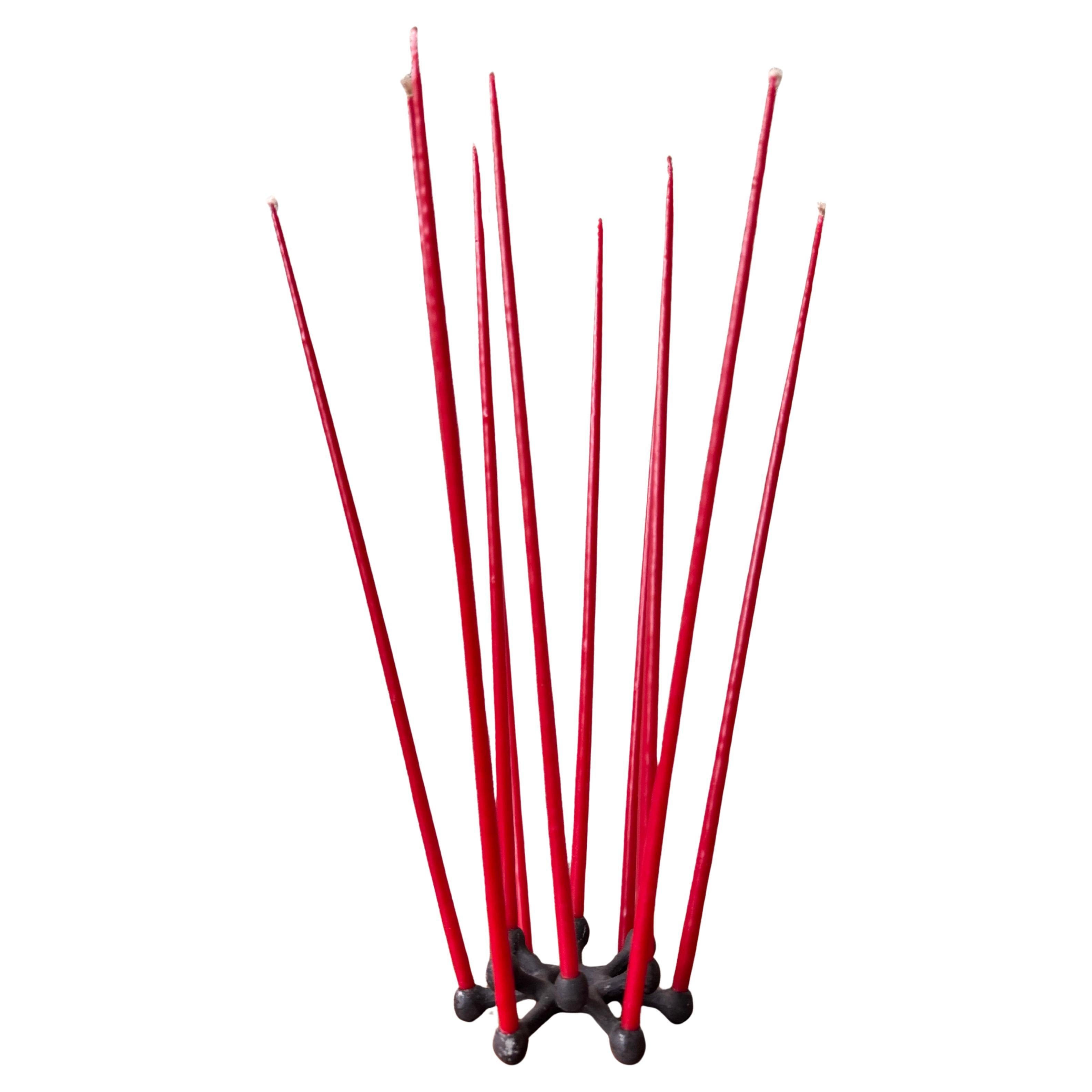 Jens Quistgaard Dansk Designs Spider Cast Iron Candle Holder Danish Modern For Sale