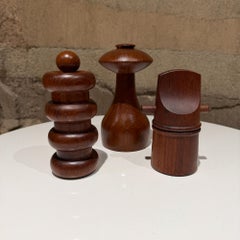 Jens Quistgaard Dansk Pepper Mills Set Trio Danish Mid Century Modern