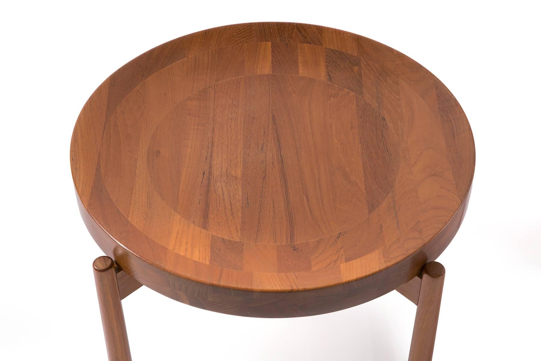 Mid-Century Modern Jens Quistgaard Style Solid Teak Side Tables
