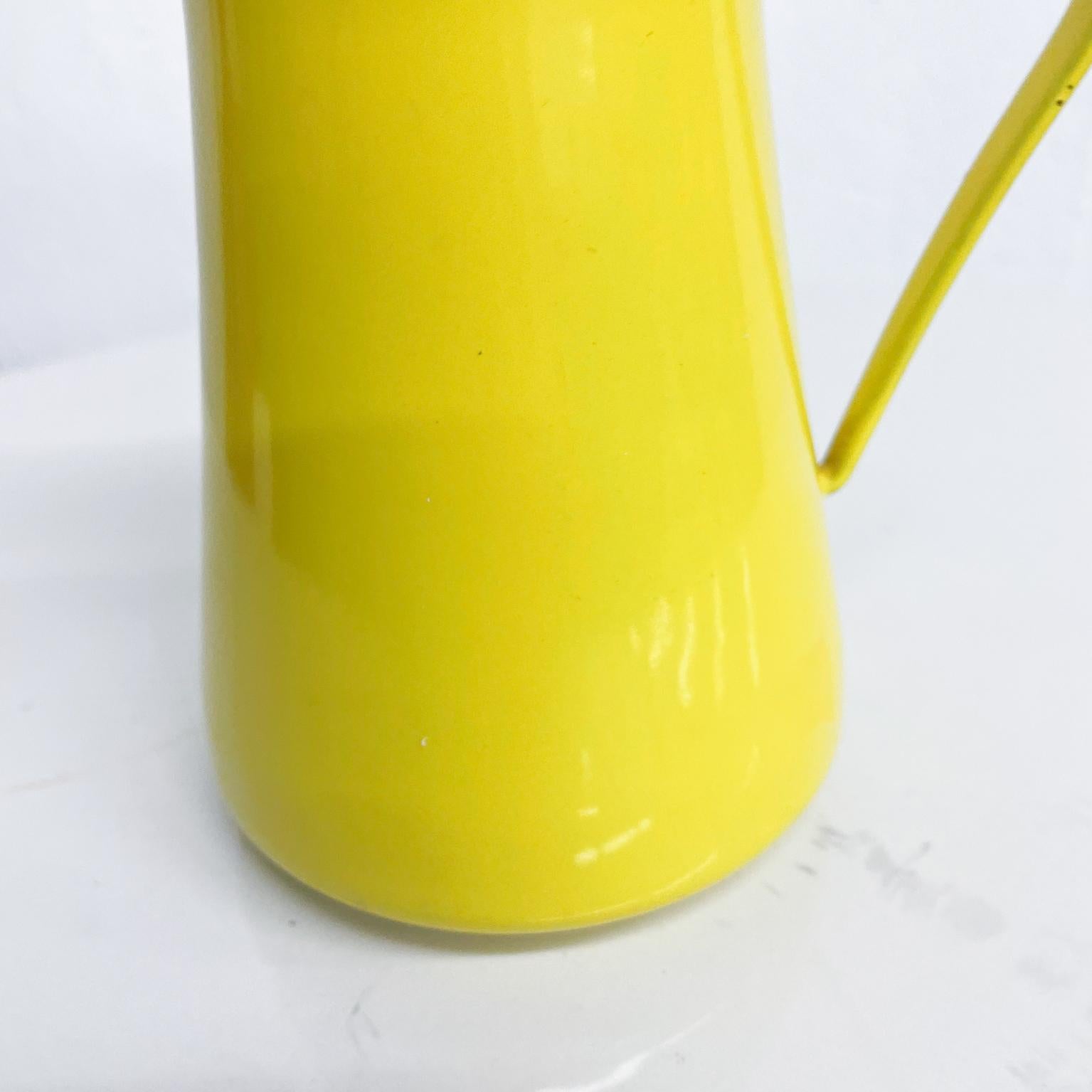 Danish Jens Quistgaard Dansk Sunny Yellow Enamel Pitcher 1960s Denmark