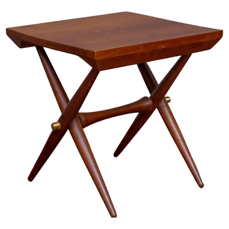 Teak side table, 1960s, offered by DeAngelis