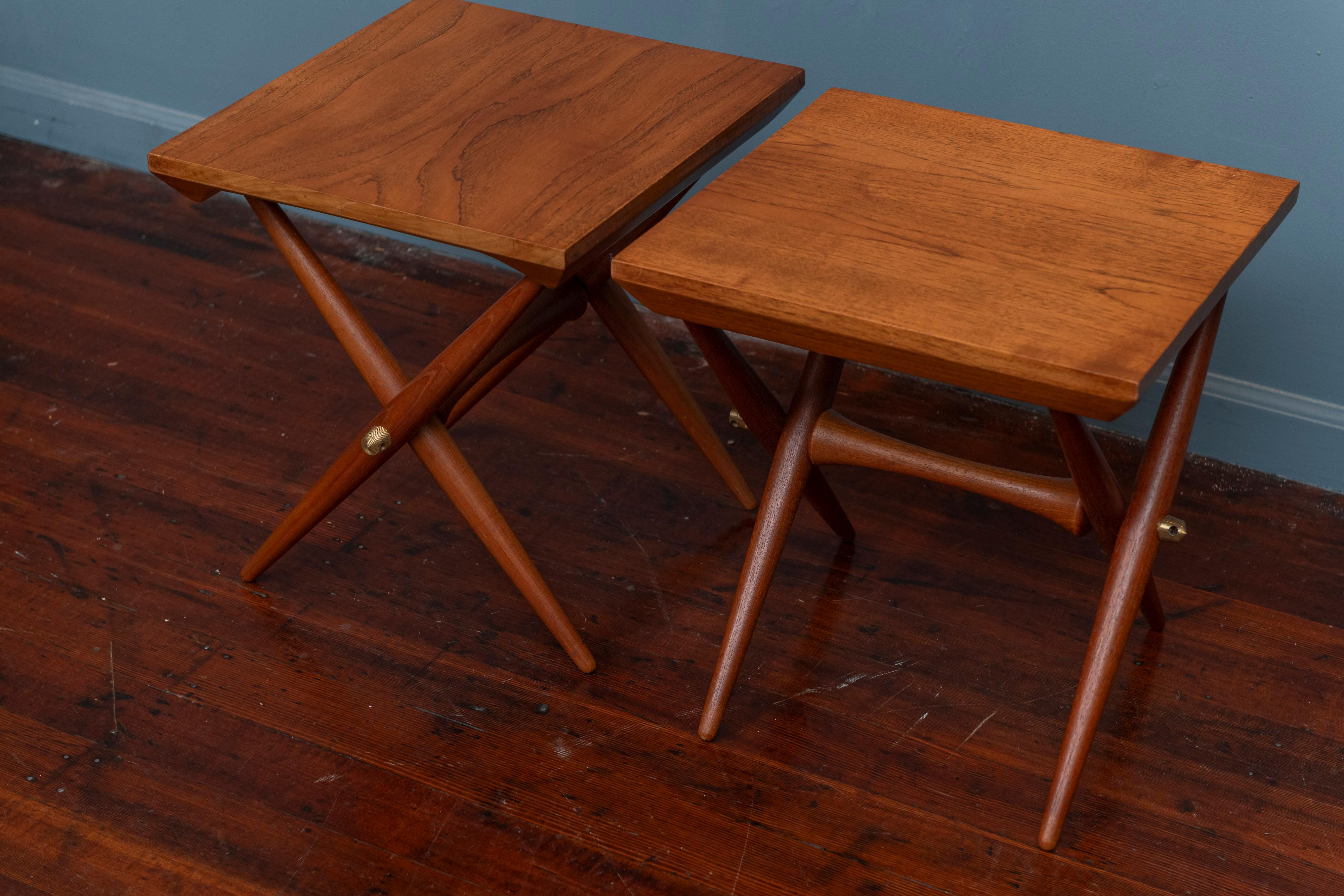 Brass Jens Quistgaard End Tables  For Sale