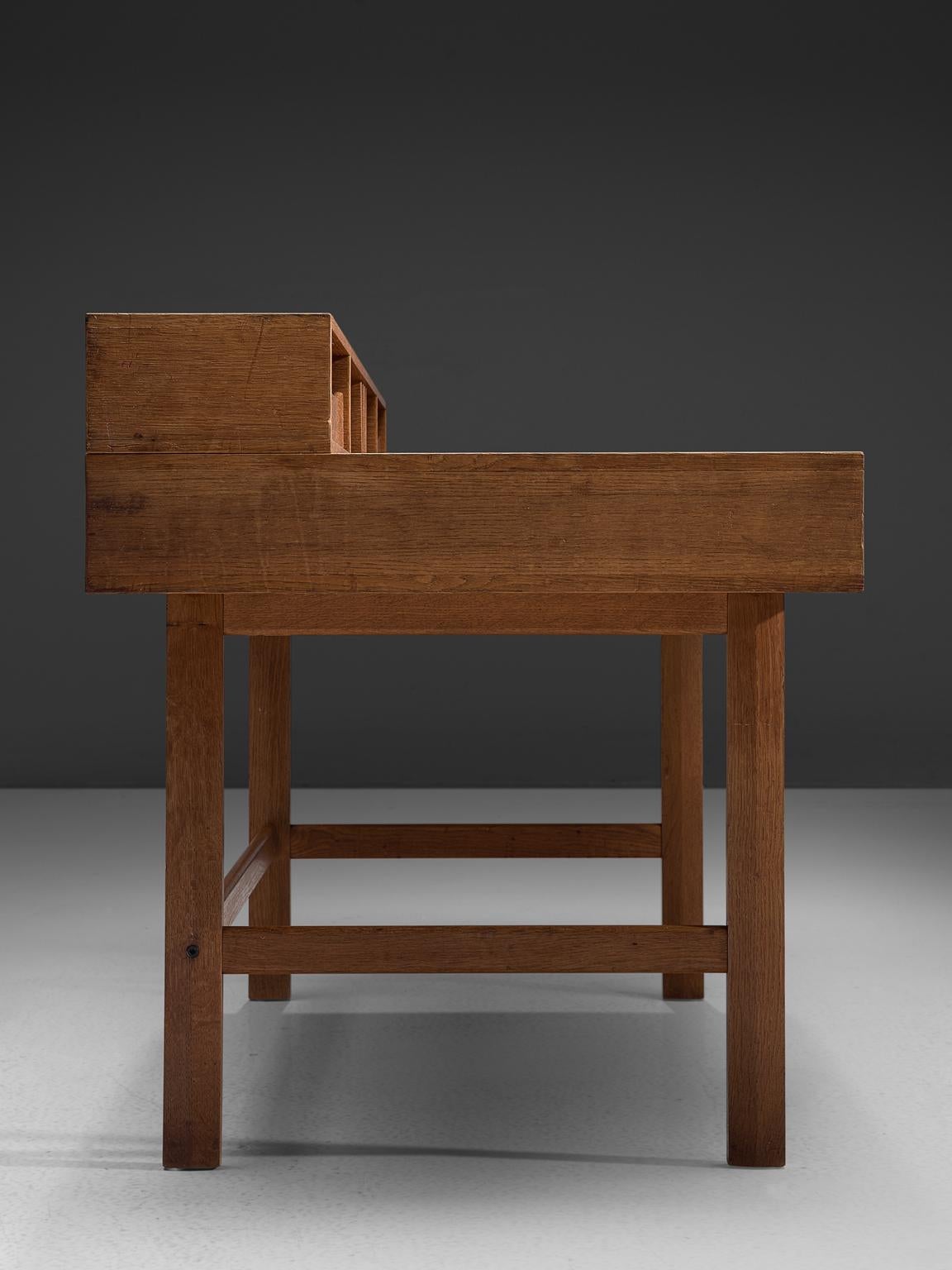 Oak Jens Quistgaard 'Flip-Top' Desk for Peter Løvig Nielsen