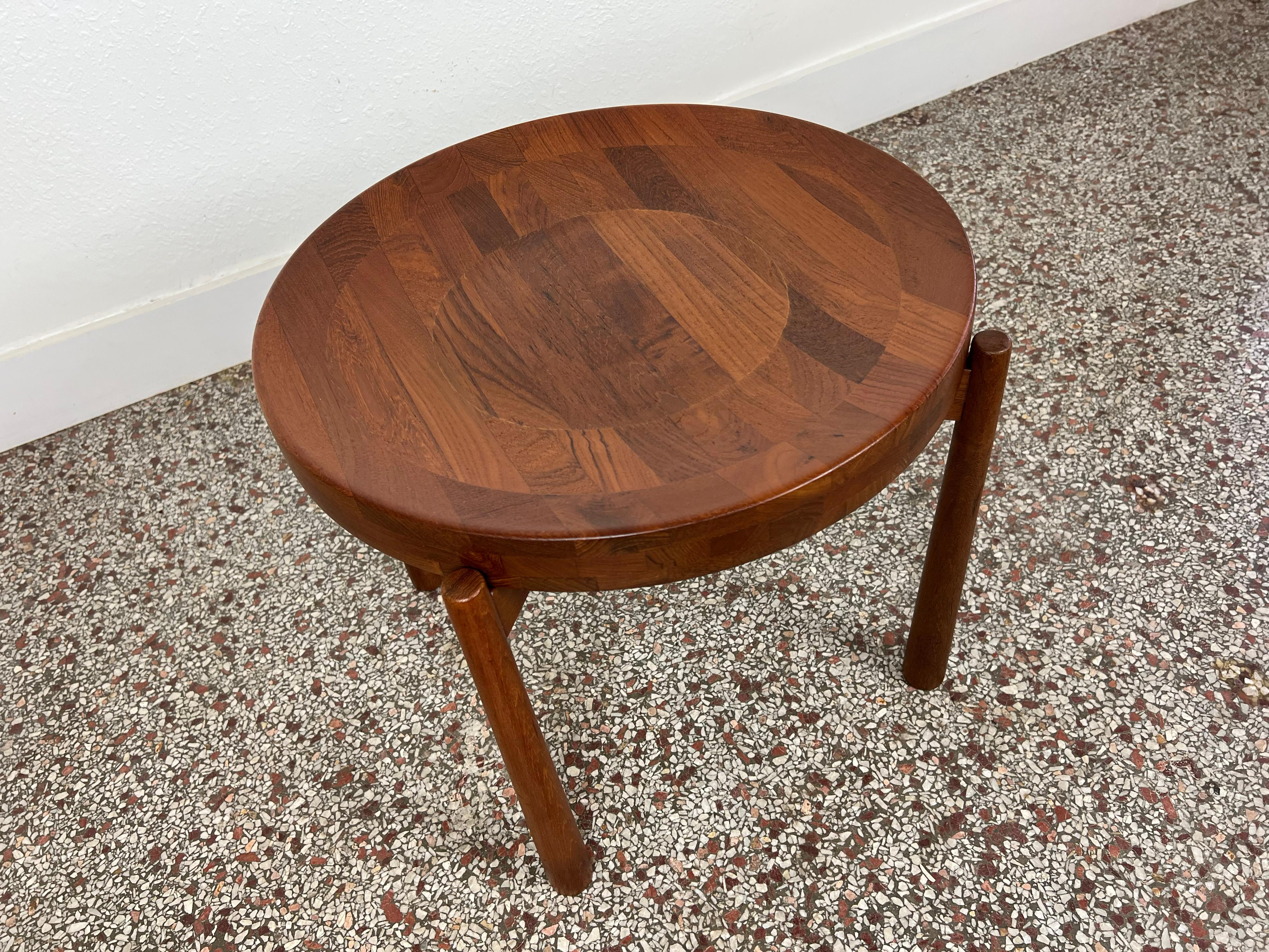 Jens Quistgaard Flip Top Teak Side Table for DUX 4