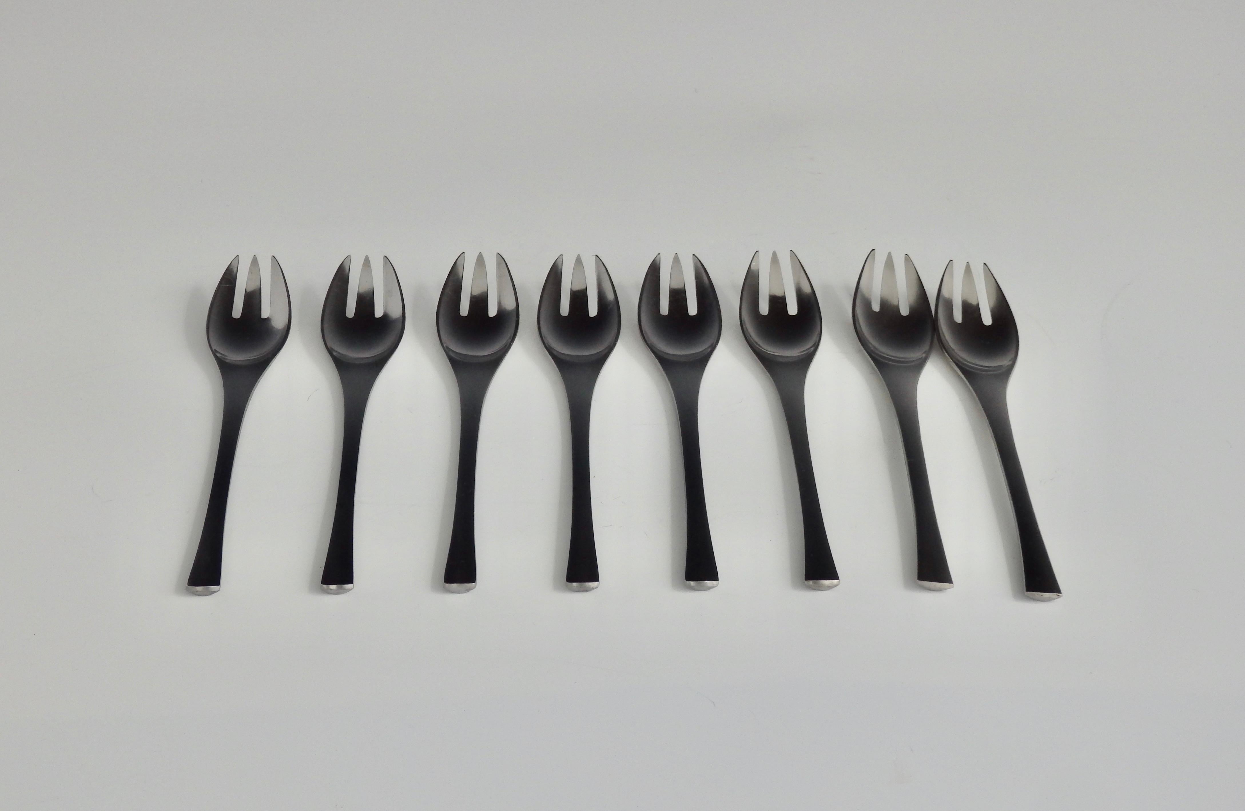 Stainless Steel Jens Quistgaard for Dansk Design Germany Odin Stainless Flatware Service for 8