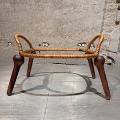 Jens Quistgaard para Dansk Designs Cacerolero Anker Line Ratán Teca
