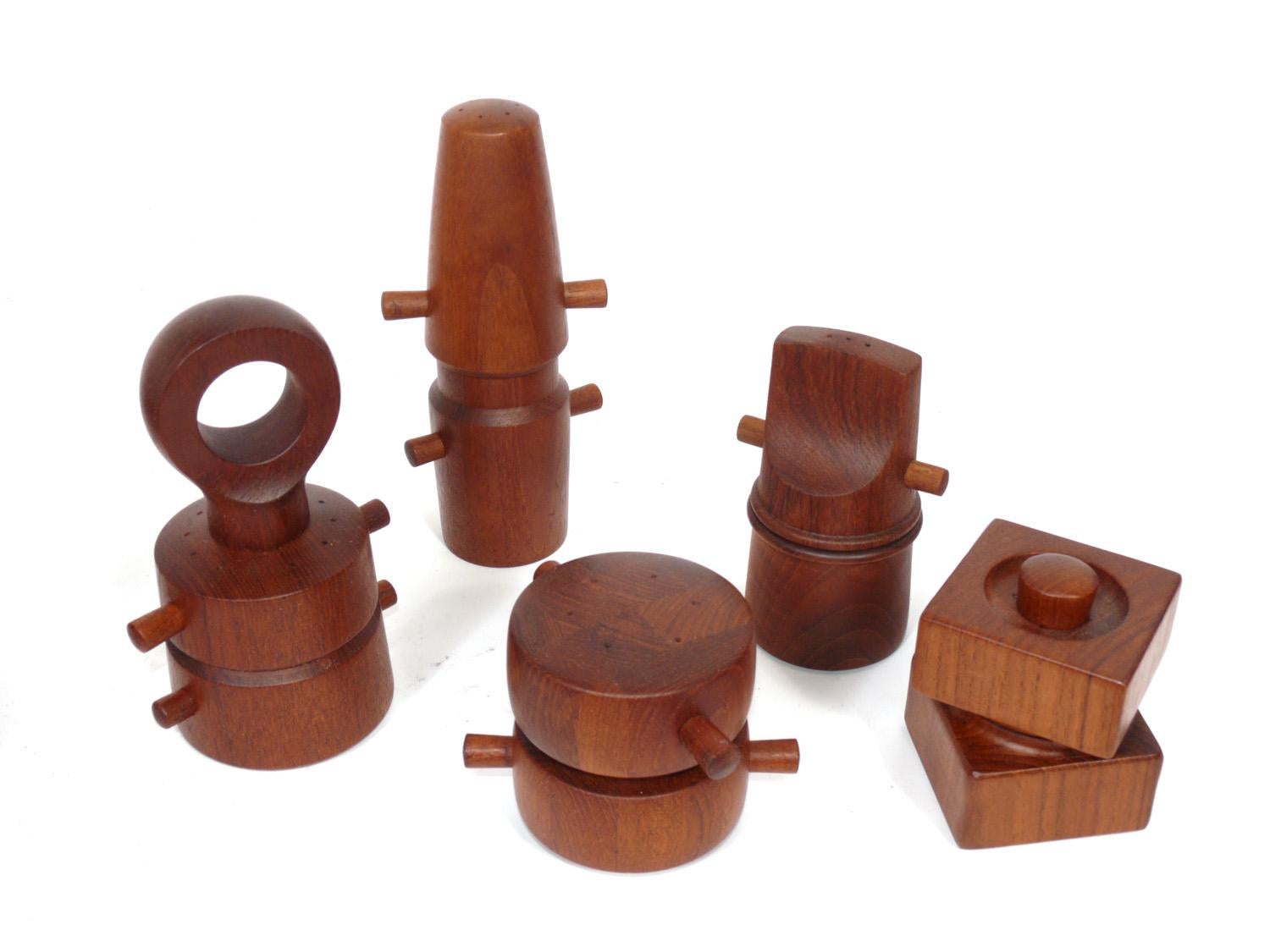 Jens Quistgaard for Dansk Pepper Mill Collection In Good Condition In Atlanta, GA