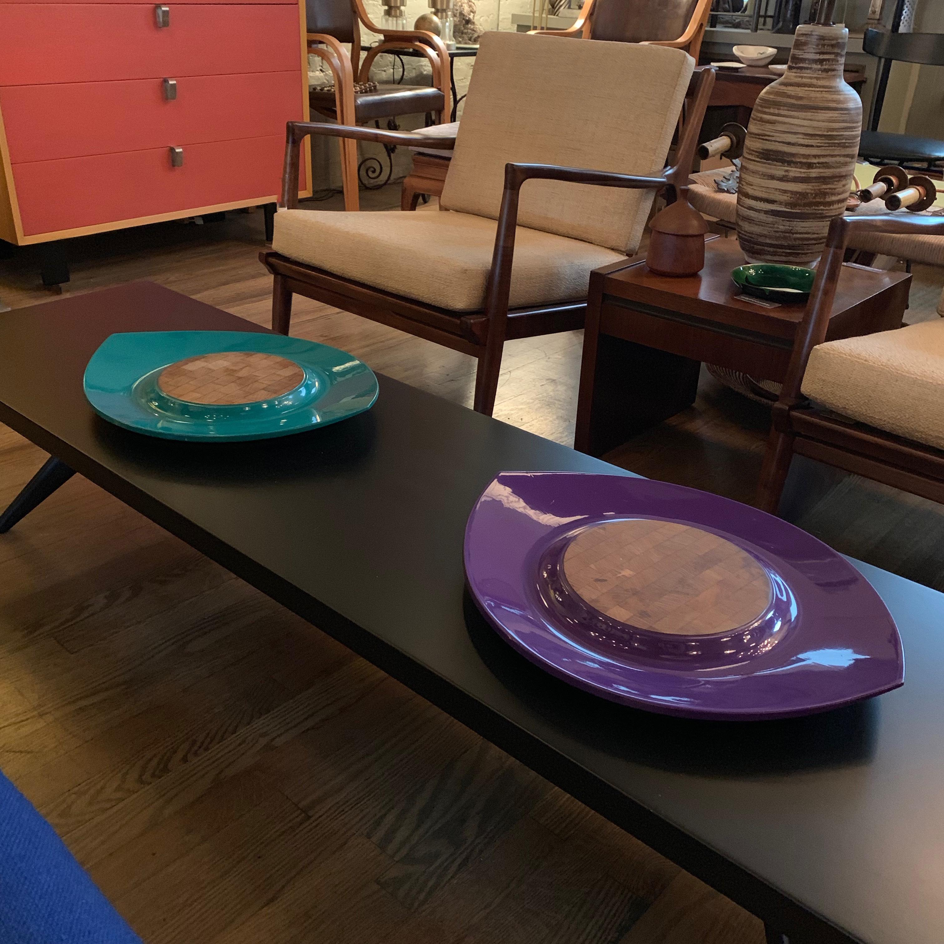 dansk purple handled tray