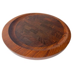 Jens Quistgaard para Dansk Bandeja de servir de madera de wengué rara hecha en Dinamarca