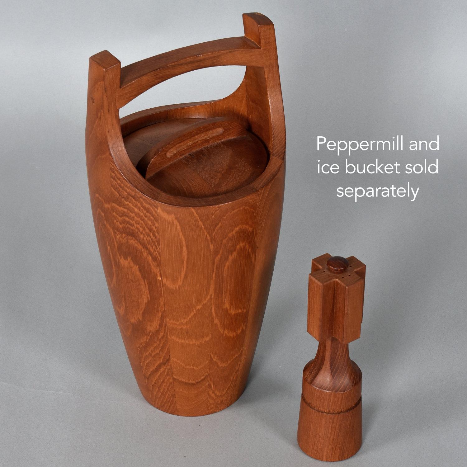 Mid-20th Century Jens Quistgaard for Dansk Solid Teak Danish Congo Ice Bucket Model 810 For Sale