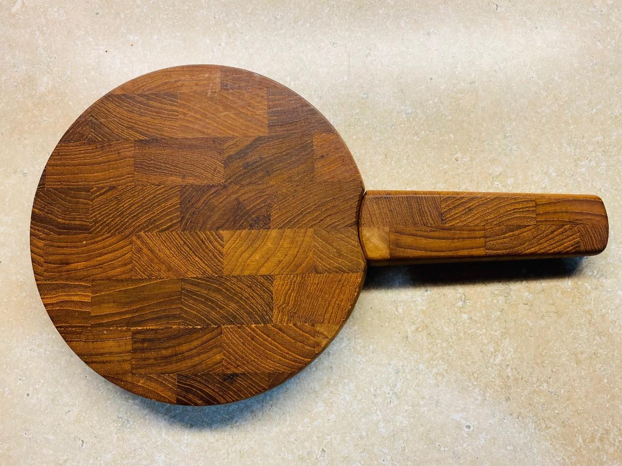 Mid-Century Modern Jens Quistgaard for Dansk Teak Cheese Cutting Board with Built in Knife, 1960s For Sale