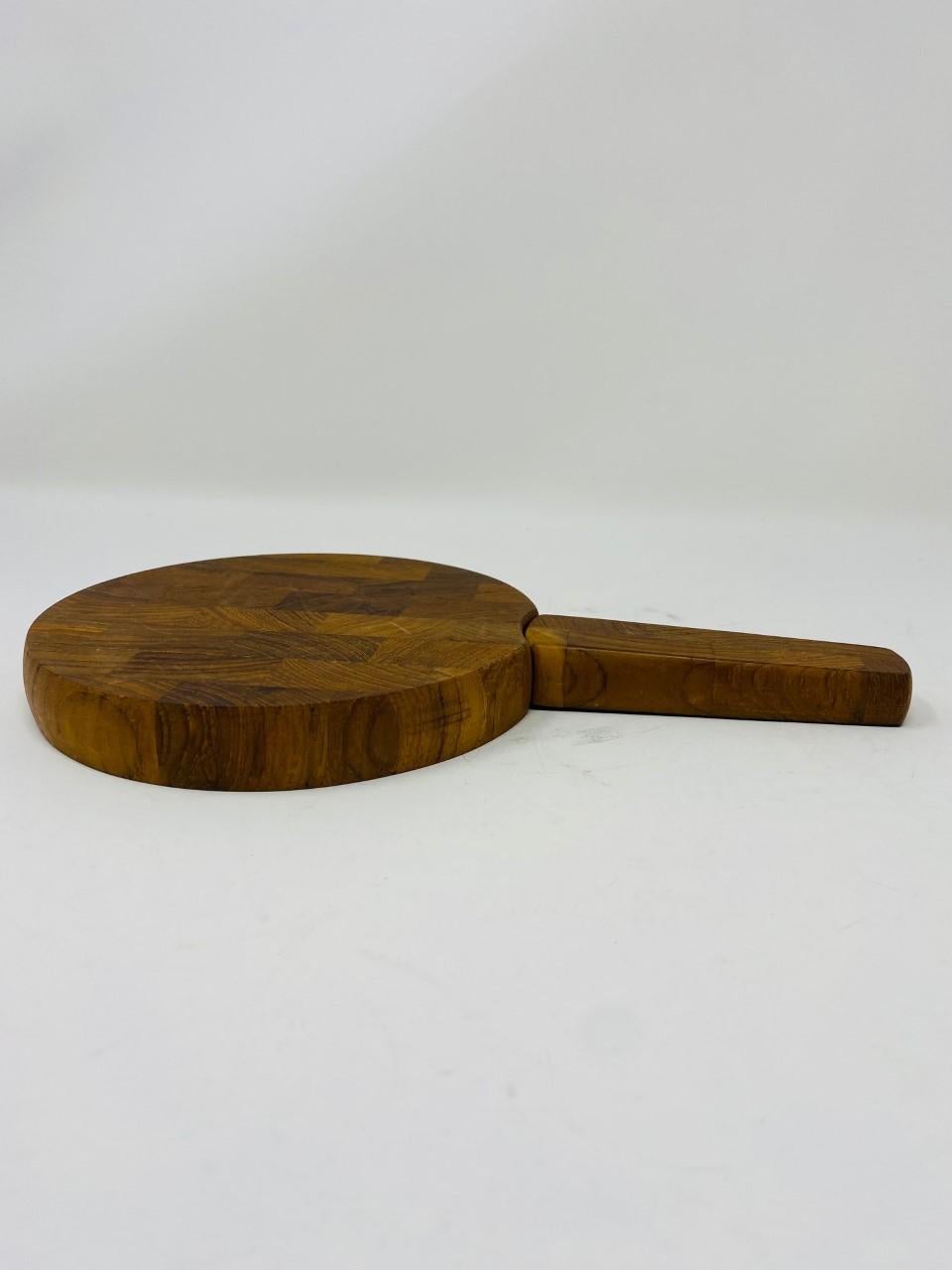 Mid-20th Century Jens Quistgaard for Dansk Teak Cheese Cutting Board with Built in Knife, 1960s For Sale
