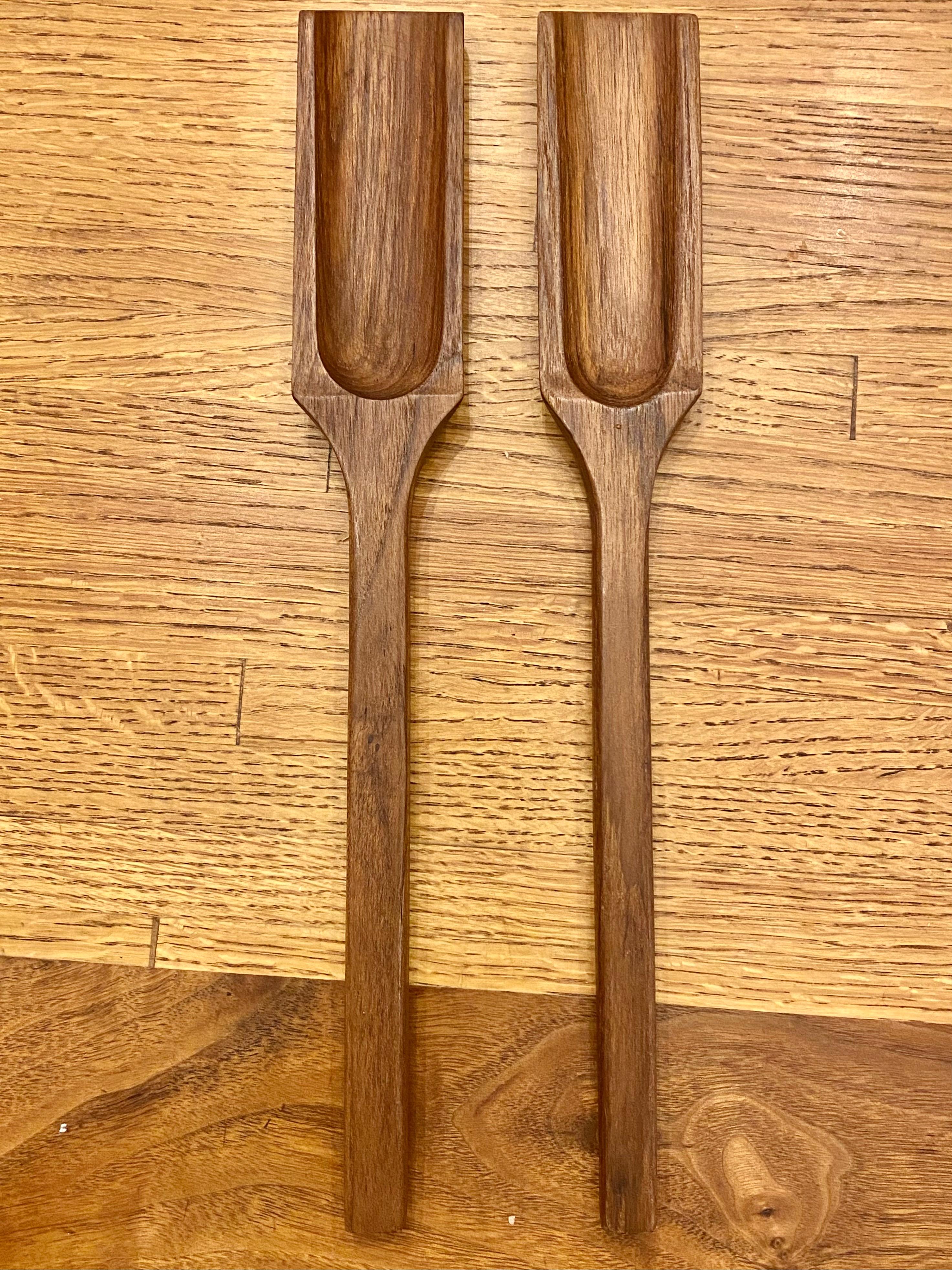 Mid-Century Modern Paire de service à salade en teck de Jens Quistgaard pour Dansk en vente