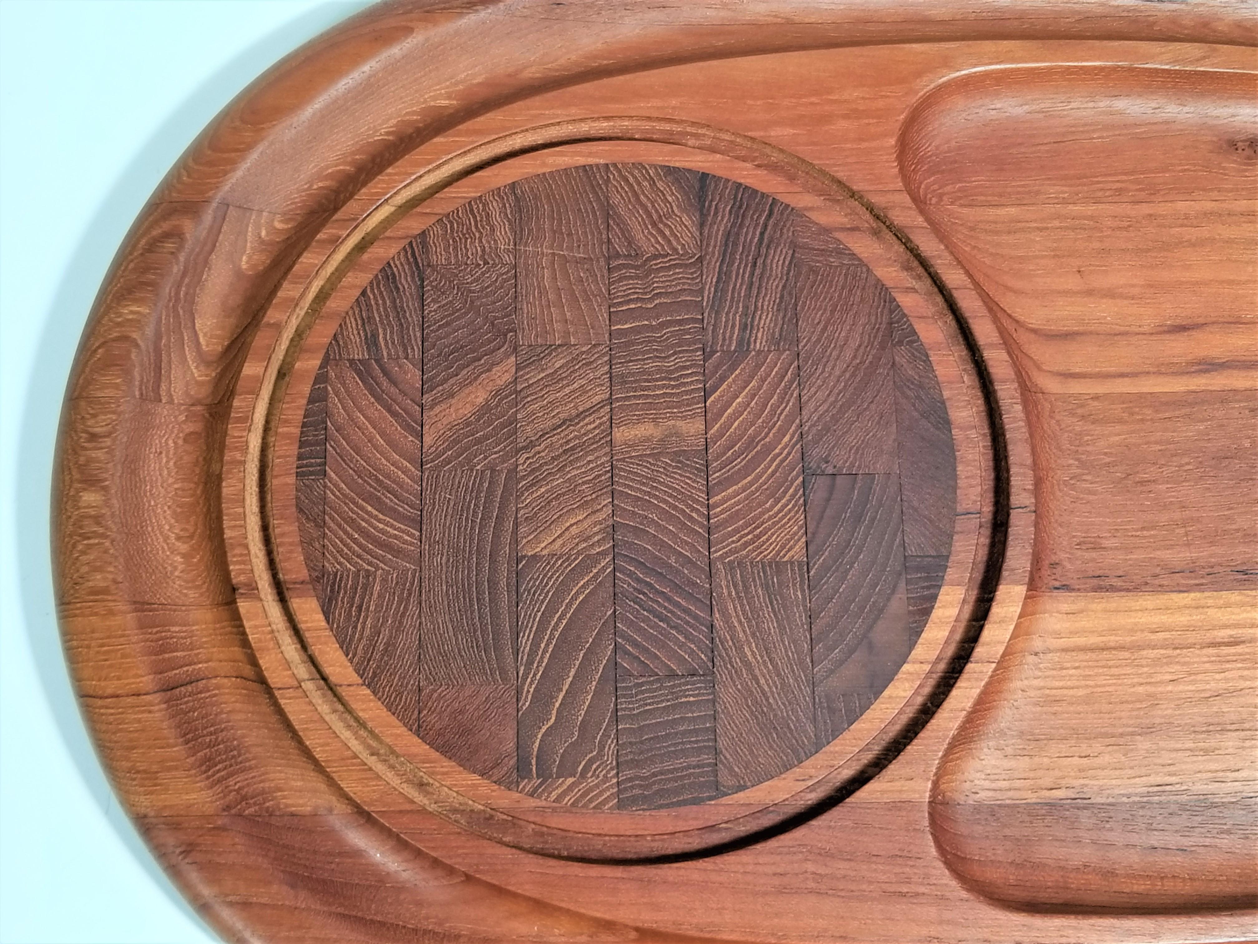 Jens Quistgaard for Dansk Teak Tray Midcentury, 1960s In Good Condition For Sale In New York, NY