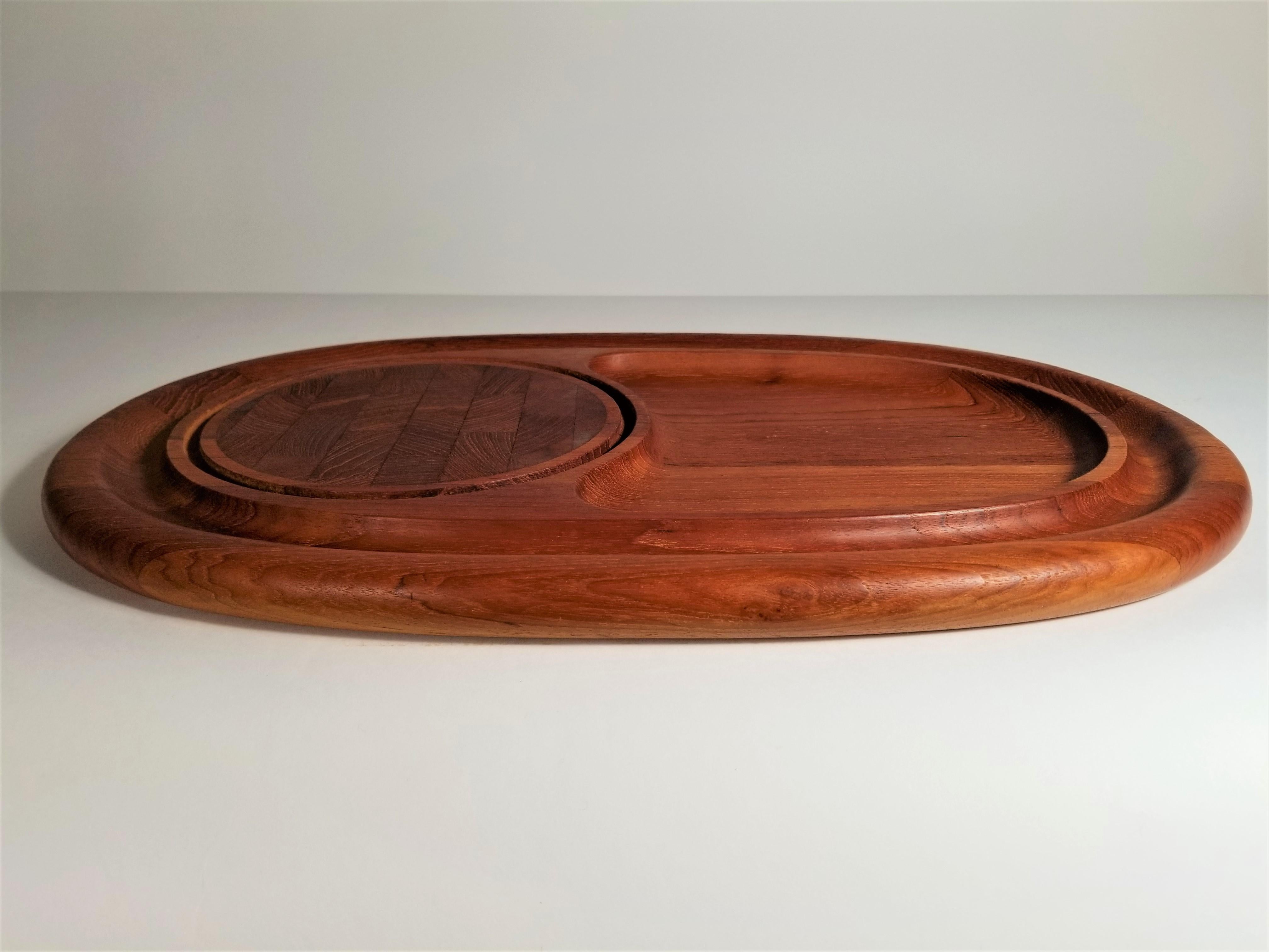 Jens Quistgaard for Dansk Teak Tray Midcentury, 1960s For Sale 2