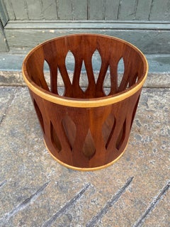 Jens Quistgaard for Dansk Teak Waste Basket or Towel Holder