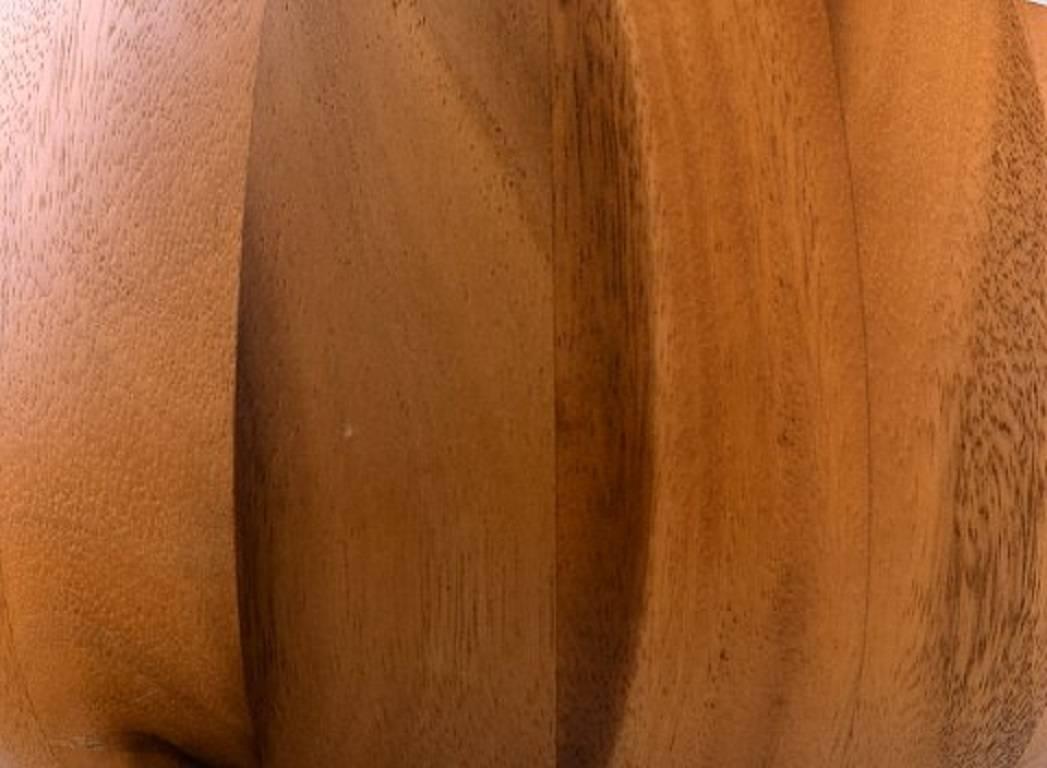 Late 20th Century Jens Quistgaard for Digsmed Large Bowl of Staved Teak For Sale
