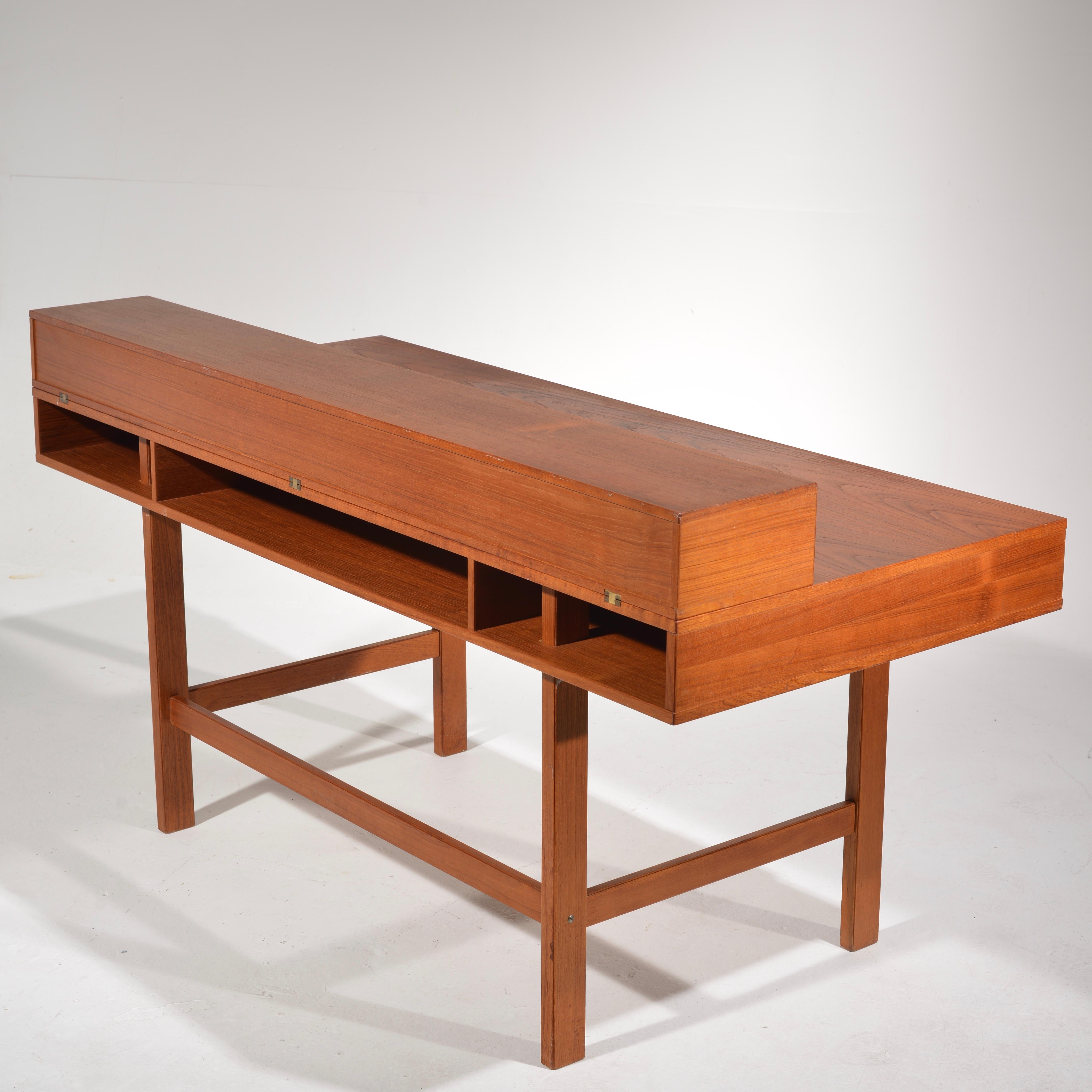 Jens Quistgaard for Løvig Teak Flip-Top Executive Desk, 1966 5