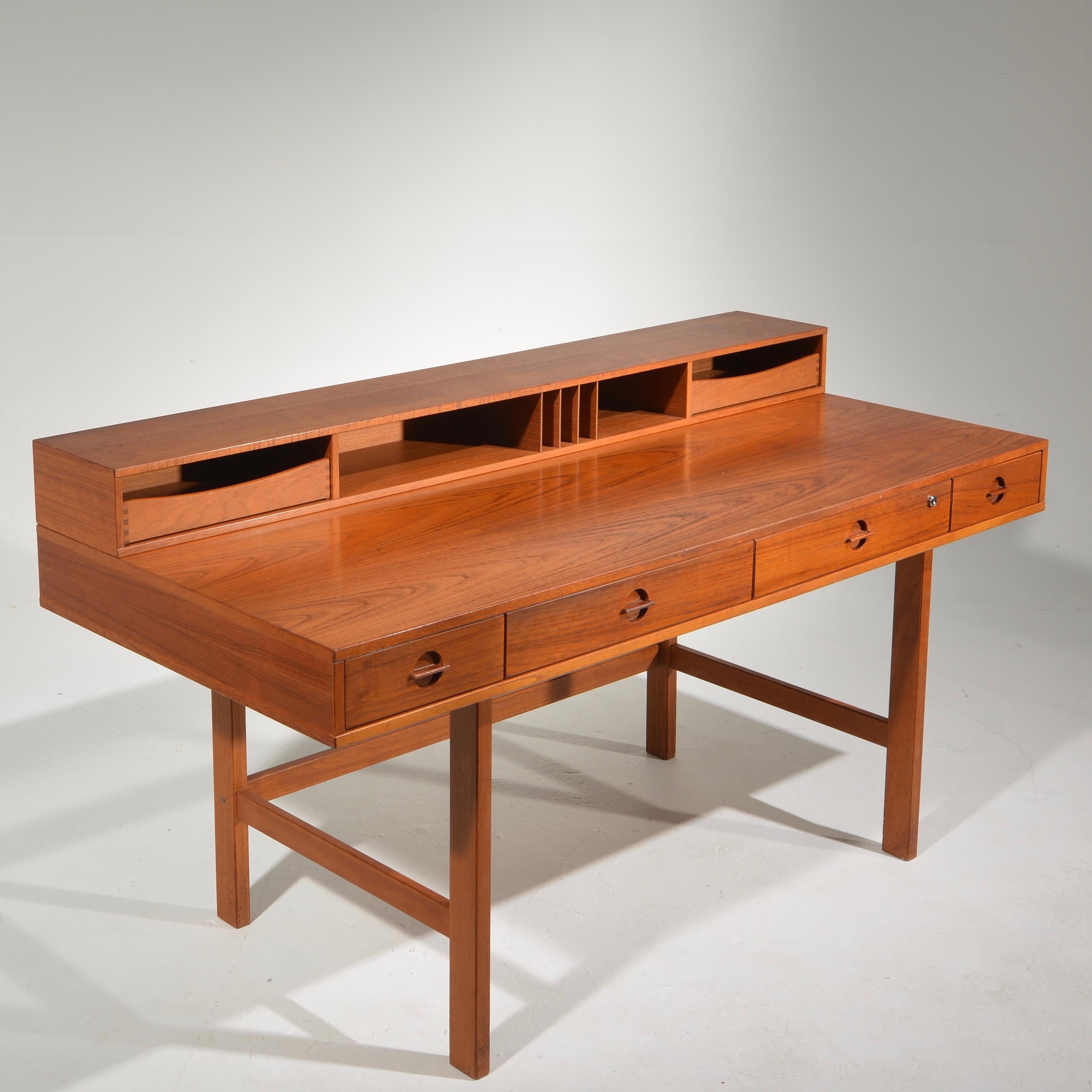 Jens Quistgaard for Løvig Teak Flip-Top Executive Desk, 1966 1