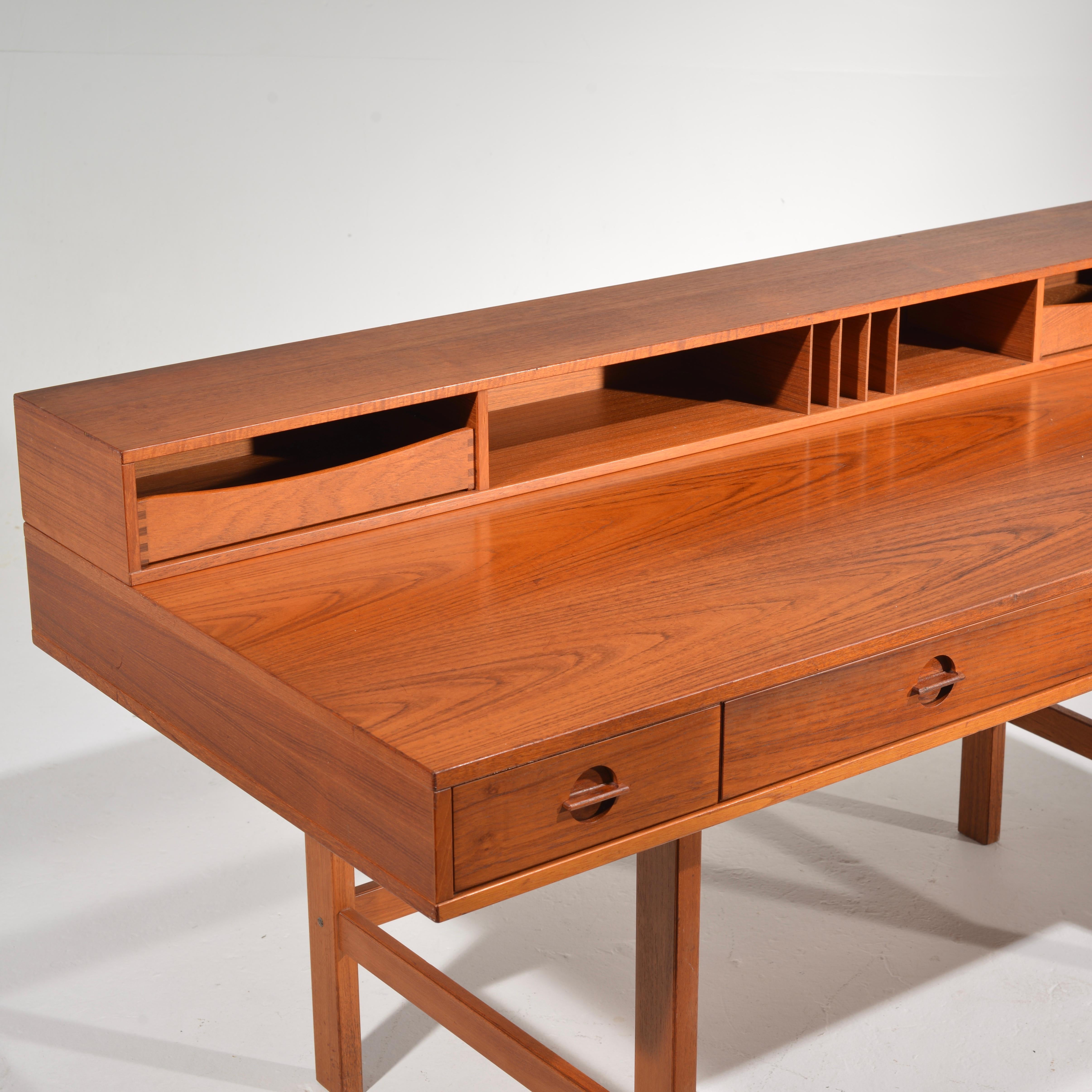 Jens Quistgaard for Løvig Teak Flip-Top Executive Desk, 1966 2