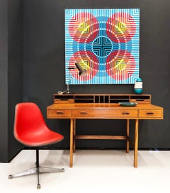 Jens Quistgaard for Peter Løvig Nielsen Teak Flip-top Desk