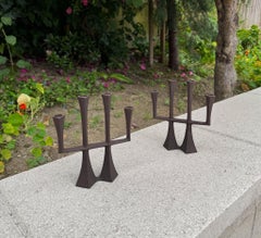 Jens Quistgaard Eiserne "Kandelaber" für Dansk, Dänemark, 1960er Jahre