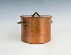 Jens Quistgaard JHQ copper ice bucket with porcelain insert for Dansk Denmark