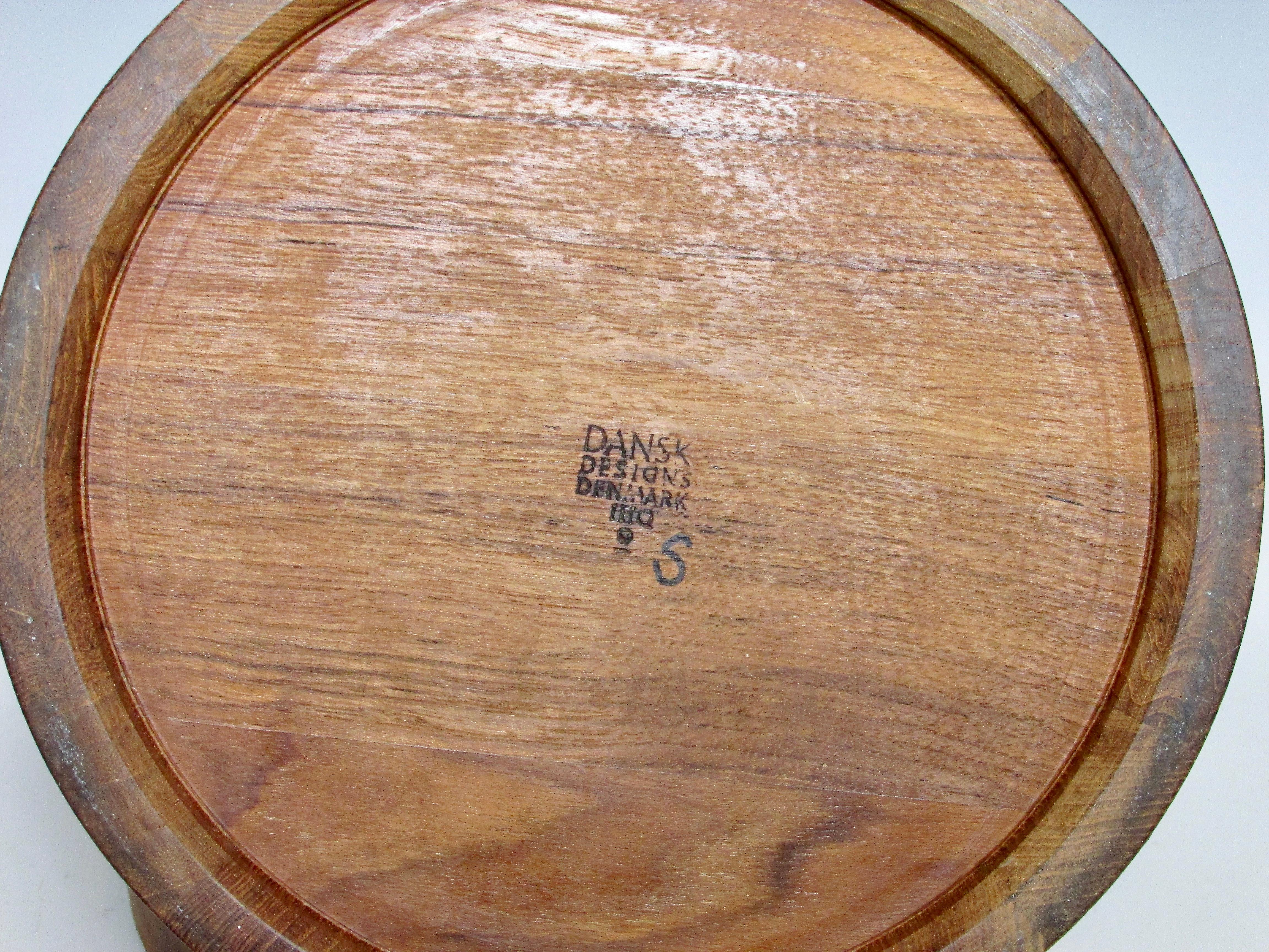 Jens Quistgaard JHQ Dansk Denmark Round Teak Ice Bucket For Sale 3