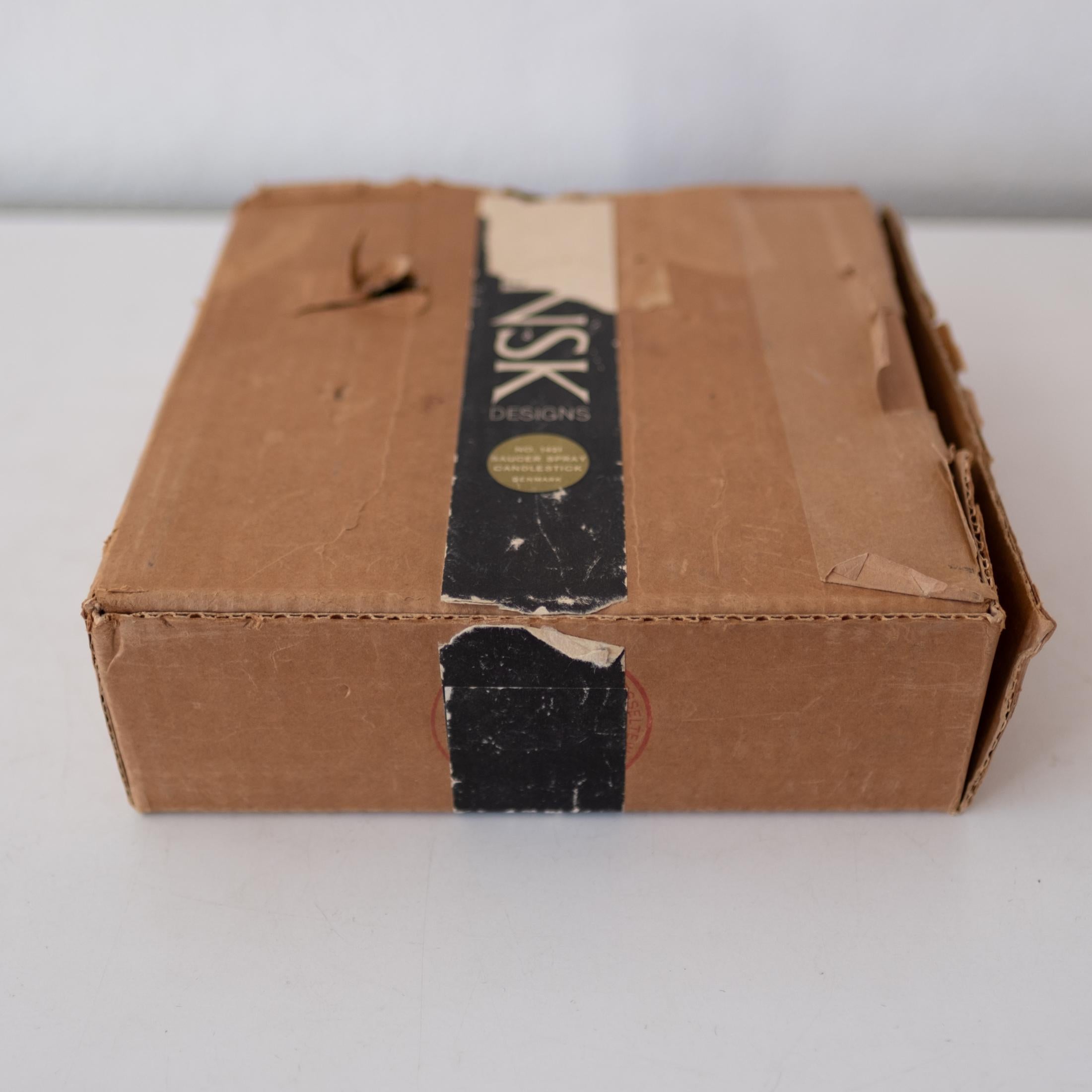 Jens Quistgaard Modernist Tripod Iron Candle Incense Holder Dansk Original Box For Sale 3