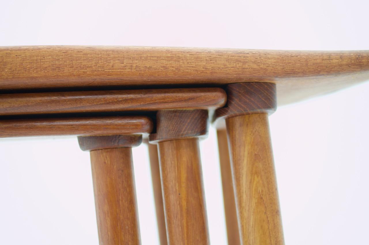 Jens Quistgaard Nesting Tables in Teak Wood, Denmark, 1960s 3