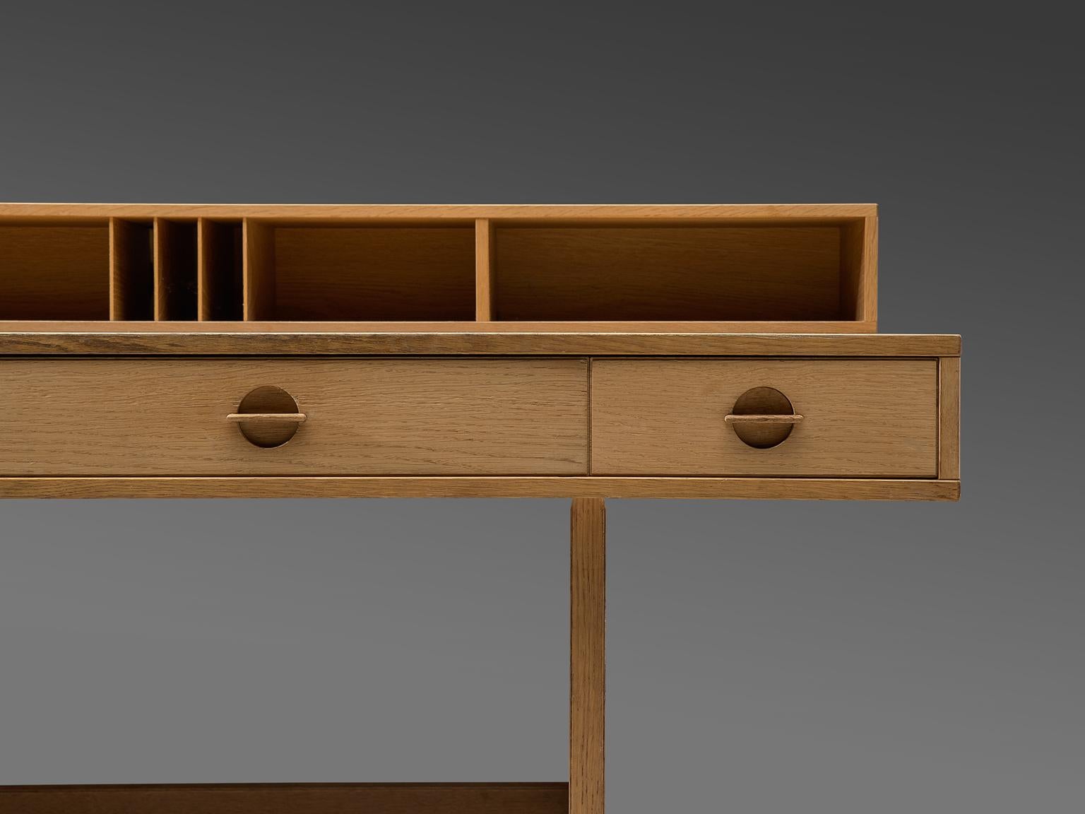 Scandinavian Modern Jens Quistgaard Oak 'Flip-Top' Desk for Peter Løvig Nielsen