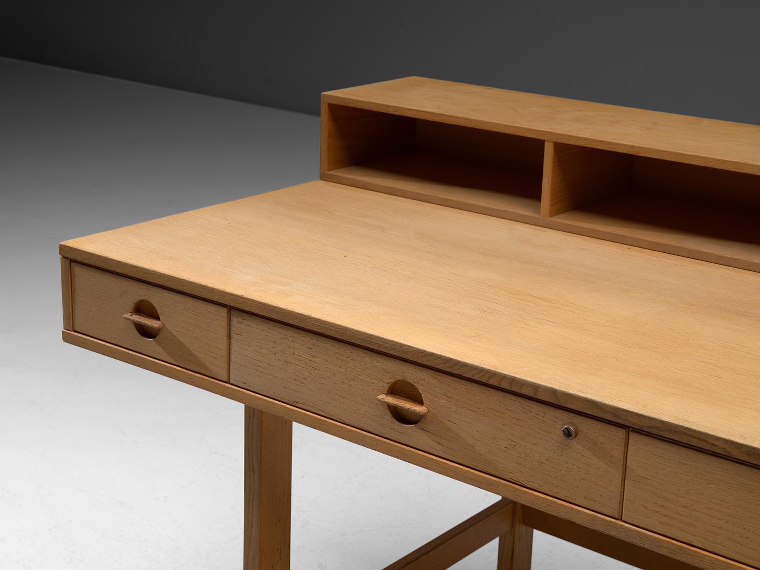 Danish Jens Quistgaard Oak 'Flip-Top' Desk for Peter Løvig Nielsen