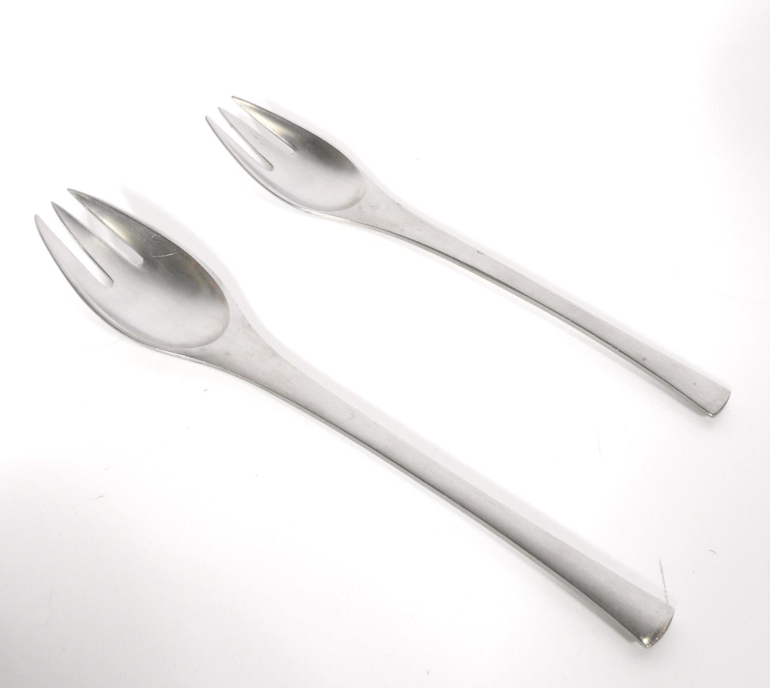 Jens Quistgaard Odin Danish Modern Stainless Steel Flatware for Dansk 62 Pieces In Good Condition In Atlanta, GA