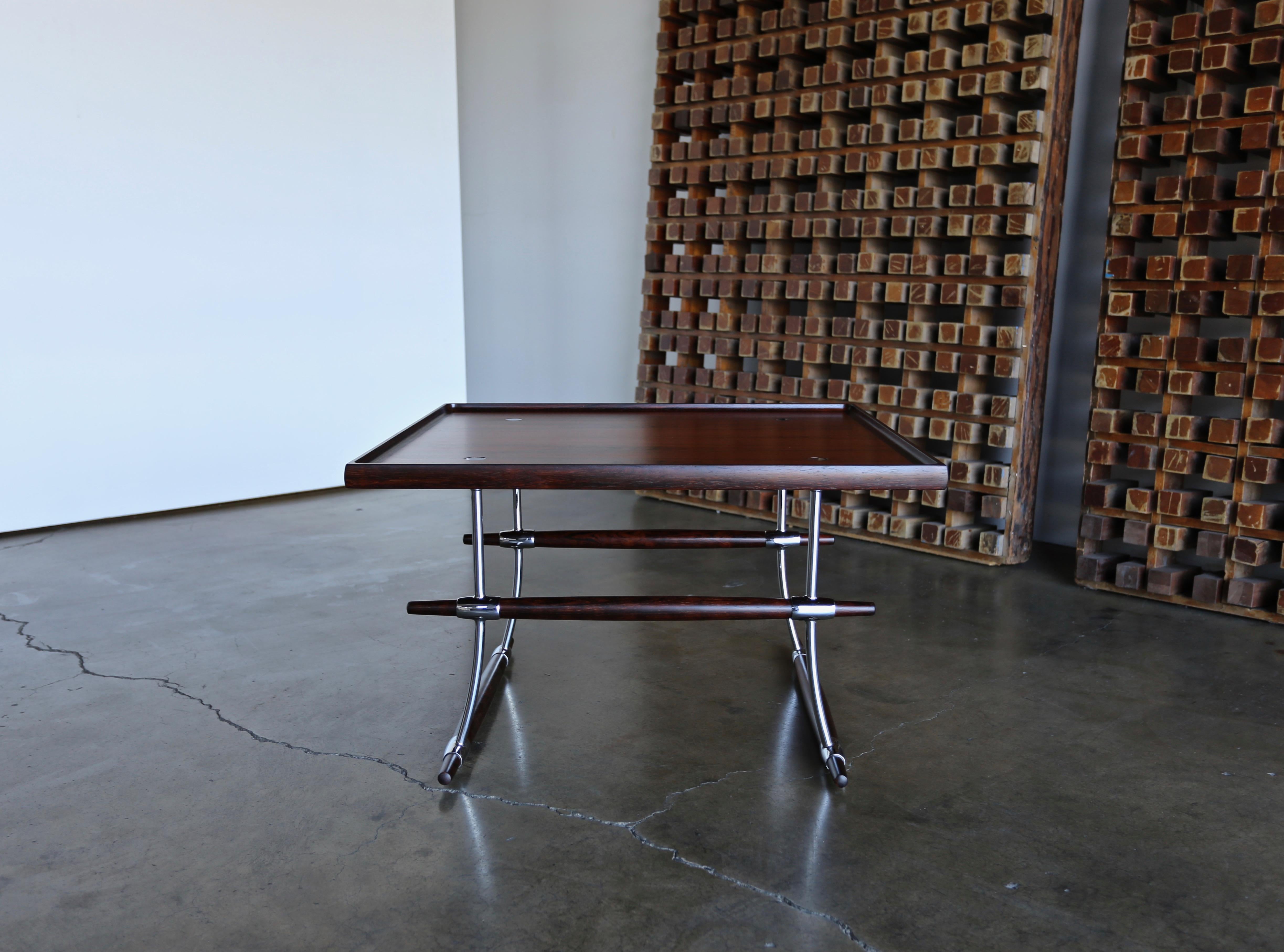 20th Century Jens Quistgaard Rare Pair of Rosewood Tables for Nissen Denmark, 1960