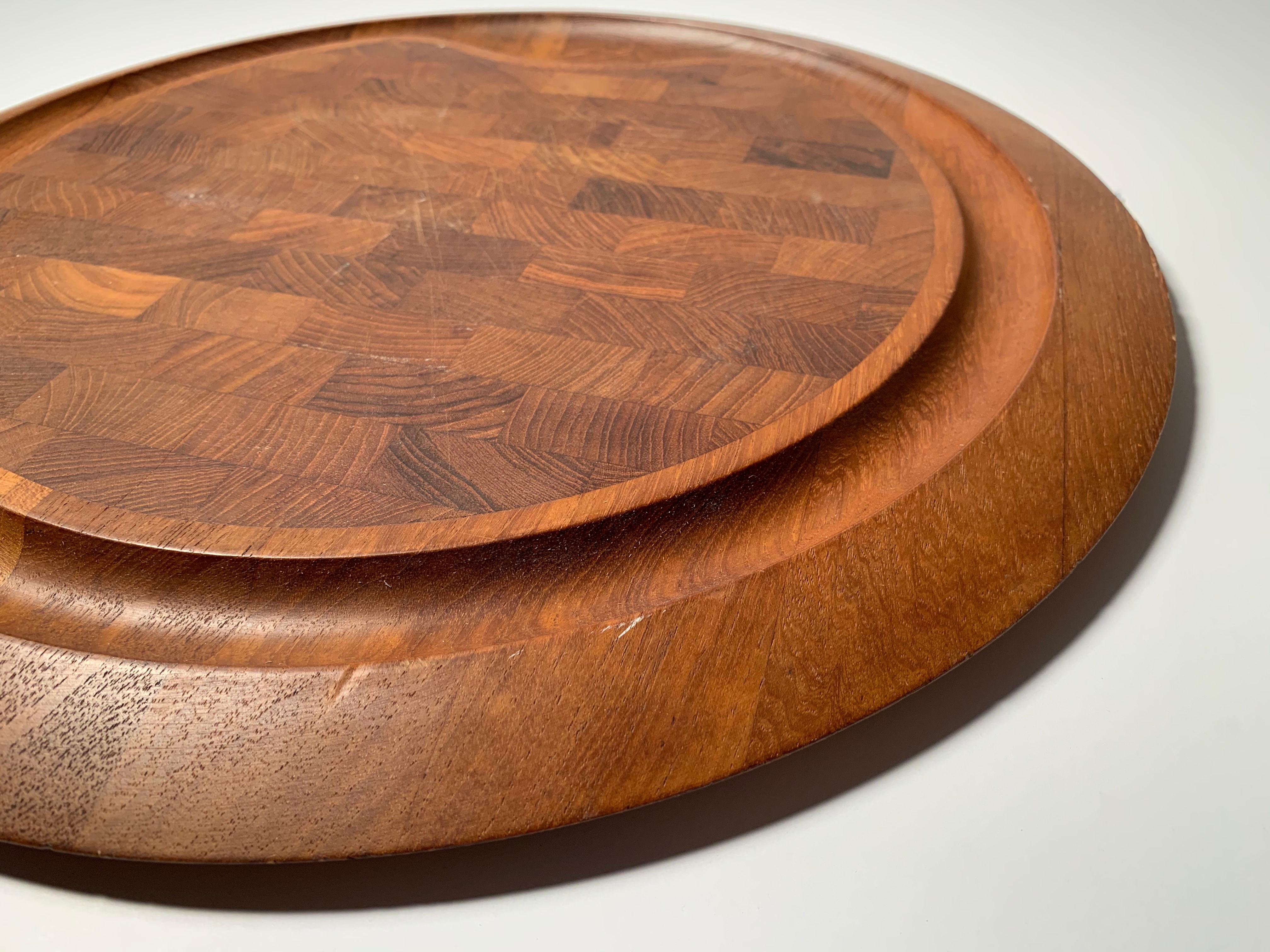Danish Jens Quistgaard Round Cutting Board or Serving Tray for Dansk