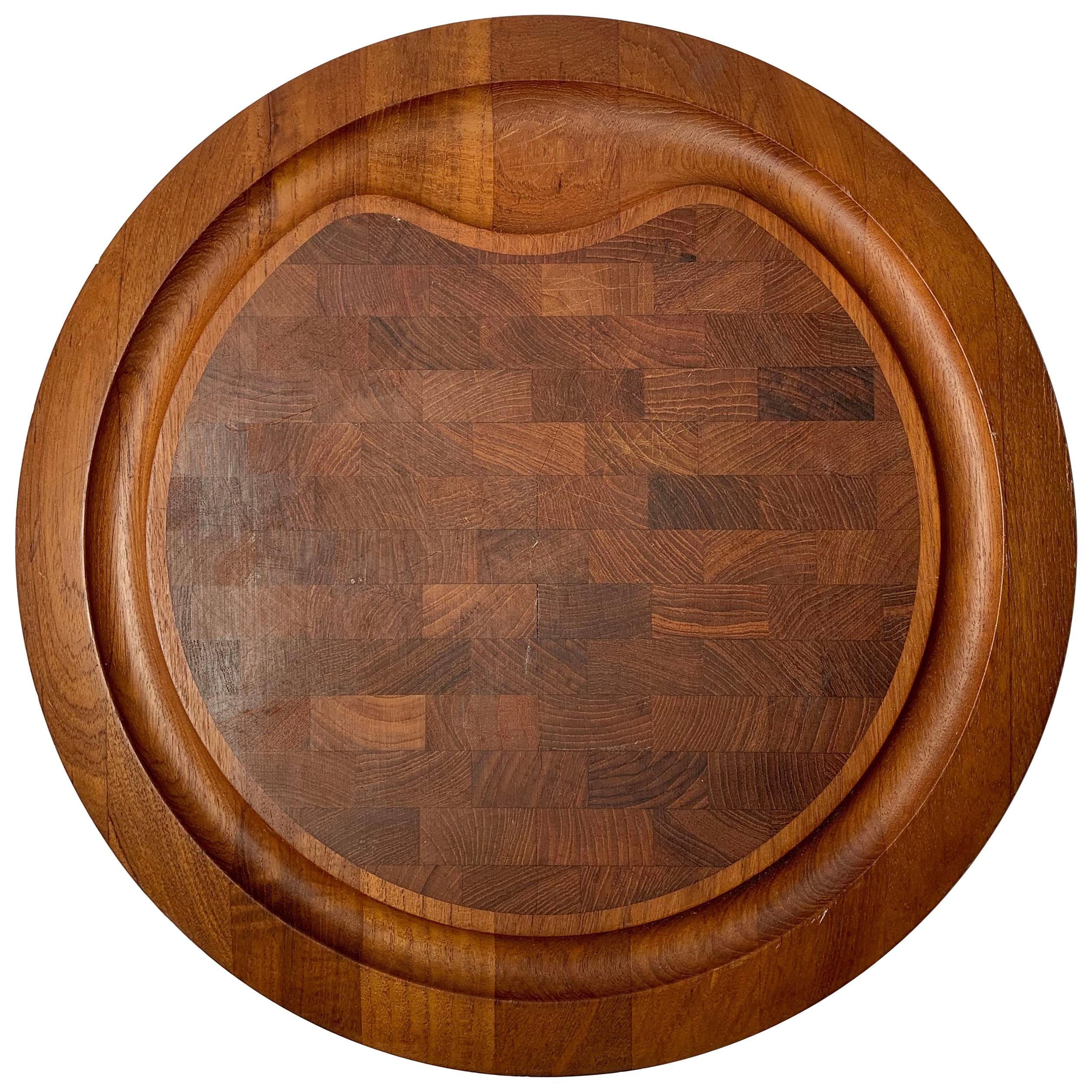 Jens Quistgaard Round Cutting Board or Serving Tray for Dansk