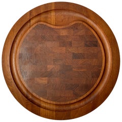 Jens Quistgaard Round Cutting Board or Serving Tray for Dansk