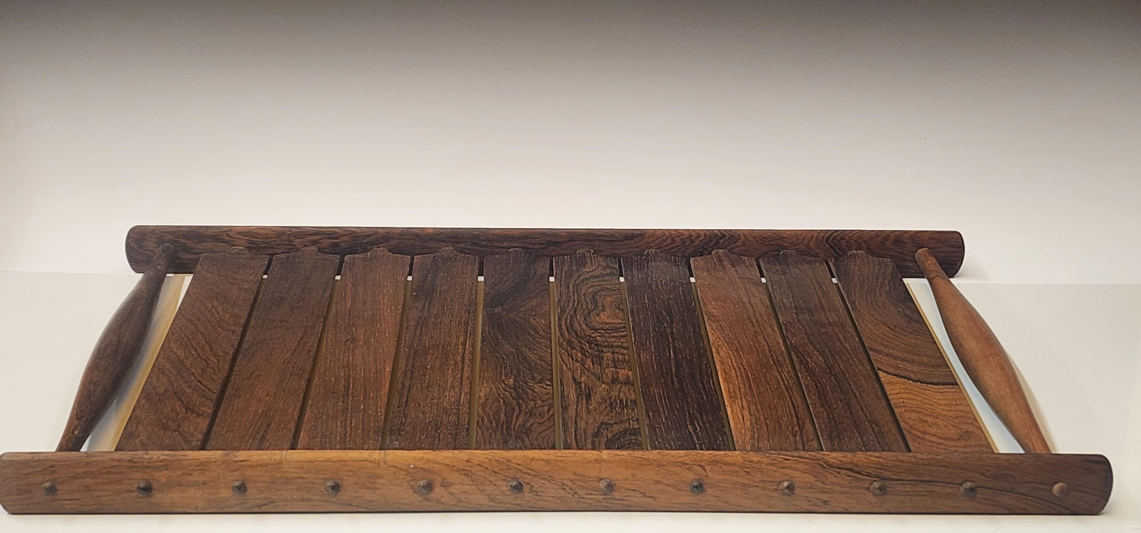 20th Century Jens Quistgaard Slatted Rosewood Tray For Sale