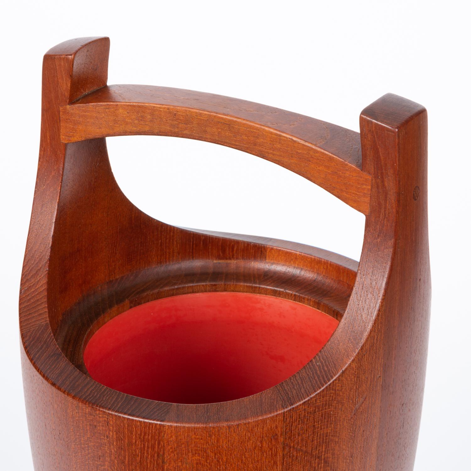 Enamel Jens Quistgaard Small Teak Ice Bucket