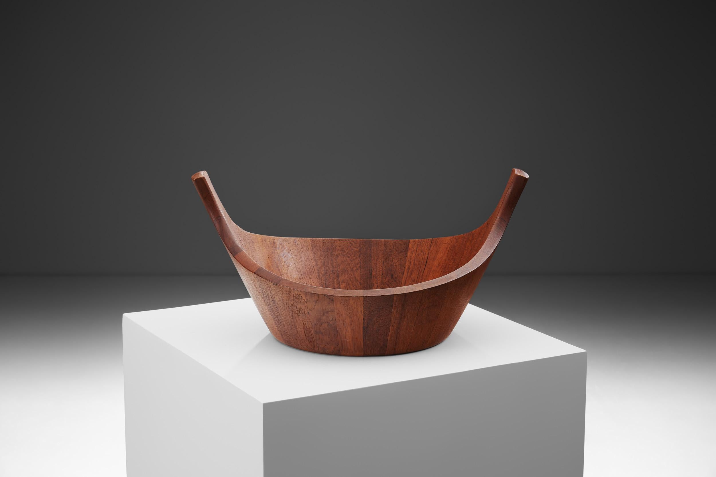 Scandinavian Modern Jens Quistgaard Staved Teak Bowl for Dansk Design, Denmark, 1950s